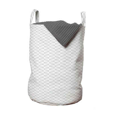 Abakuhaus Wäschesäckchen Wäschekorb mit Griffen Kordelzugverschluss für Waschsalons, grau Pfeil Triangular Einfarbige