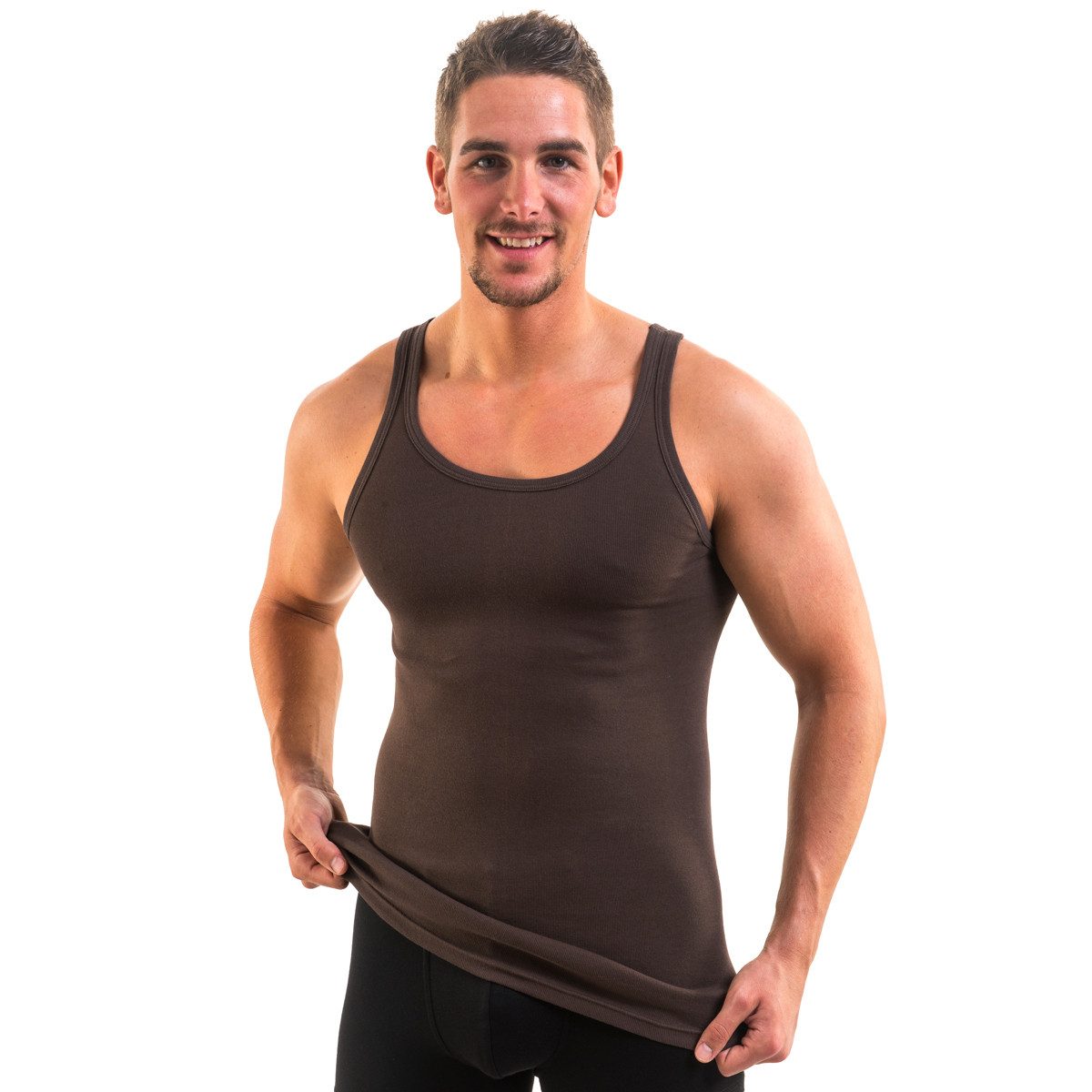 HERMKO Achselhemd 3000 Herren Tank Top 100% Bio-Baumwolle, Unterhemd, Vest günstig online kaufen
