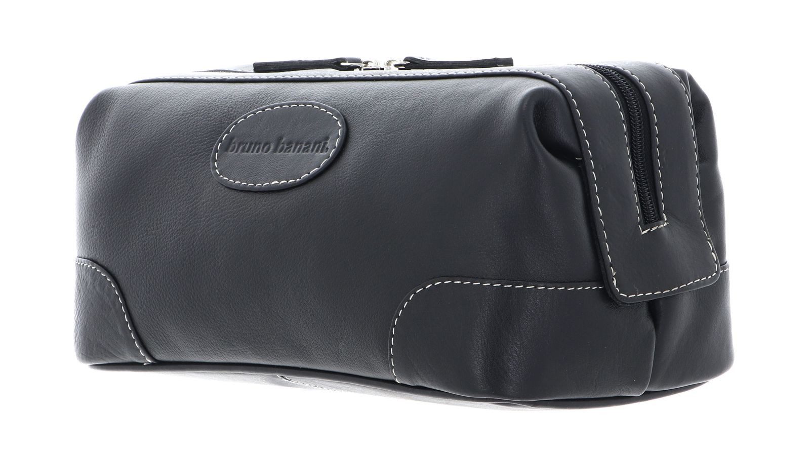 Bruno Banani Kulturbeutel Washbag, aus echtem Leder