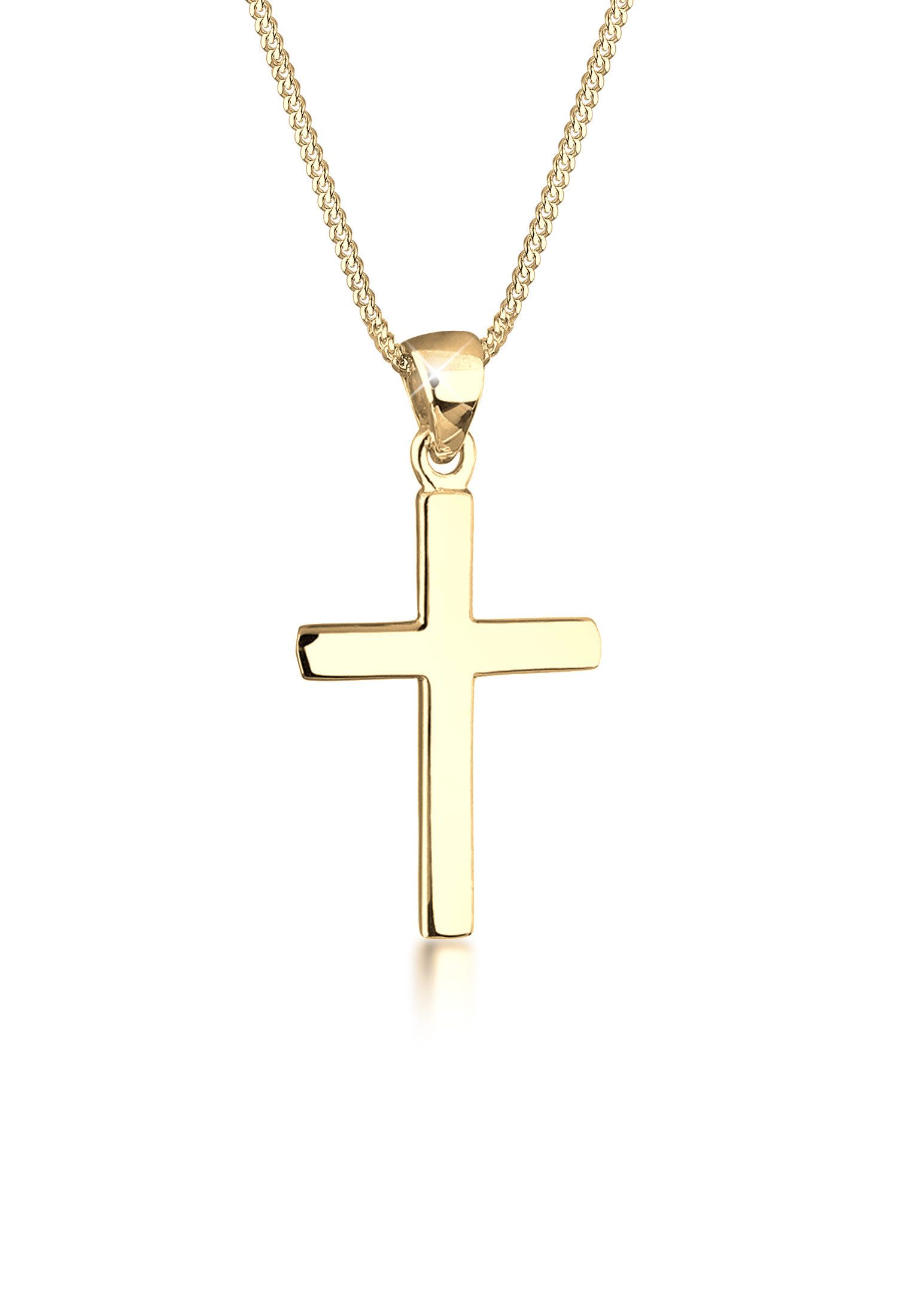 Elli Kette mit Anhänger Kreuz Symbol Religion 925 Silber, Kreuz günstig online kaufen