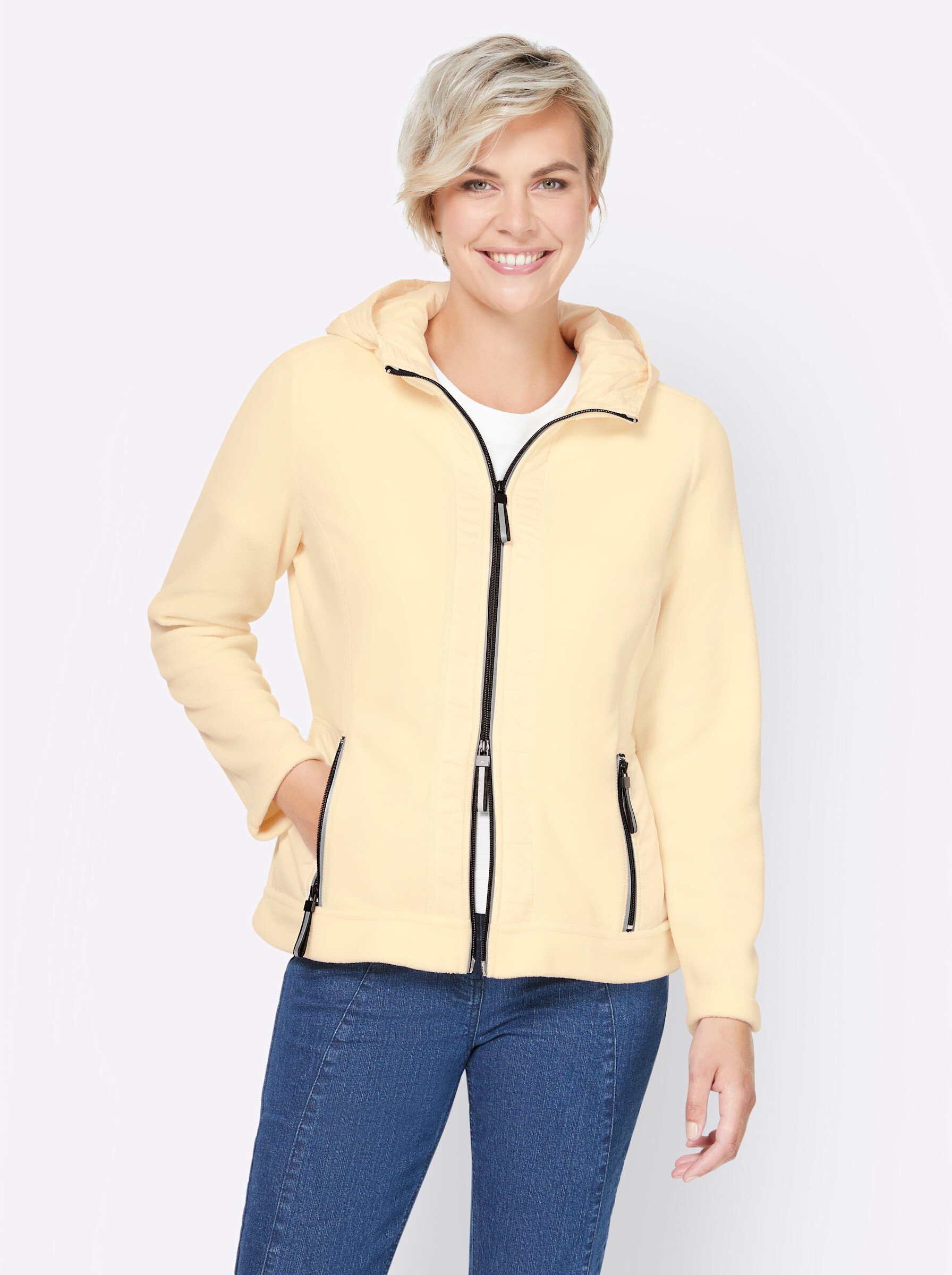 heine Fleecejacke champagner