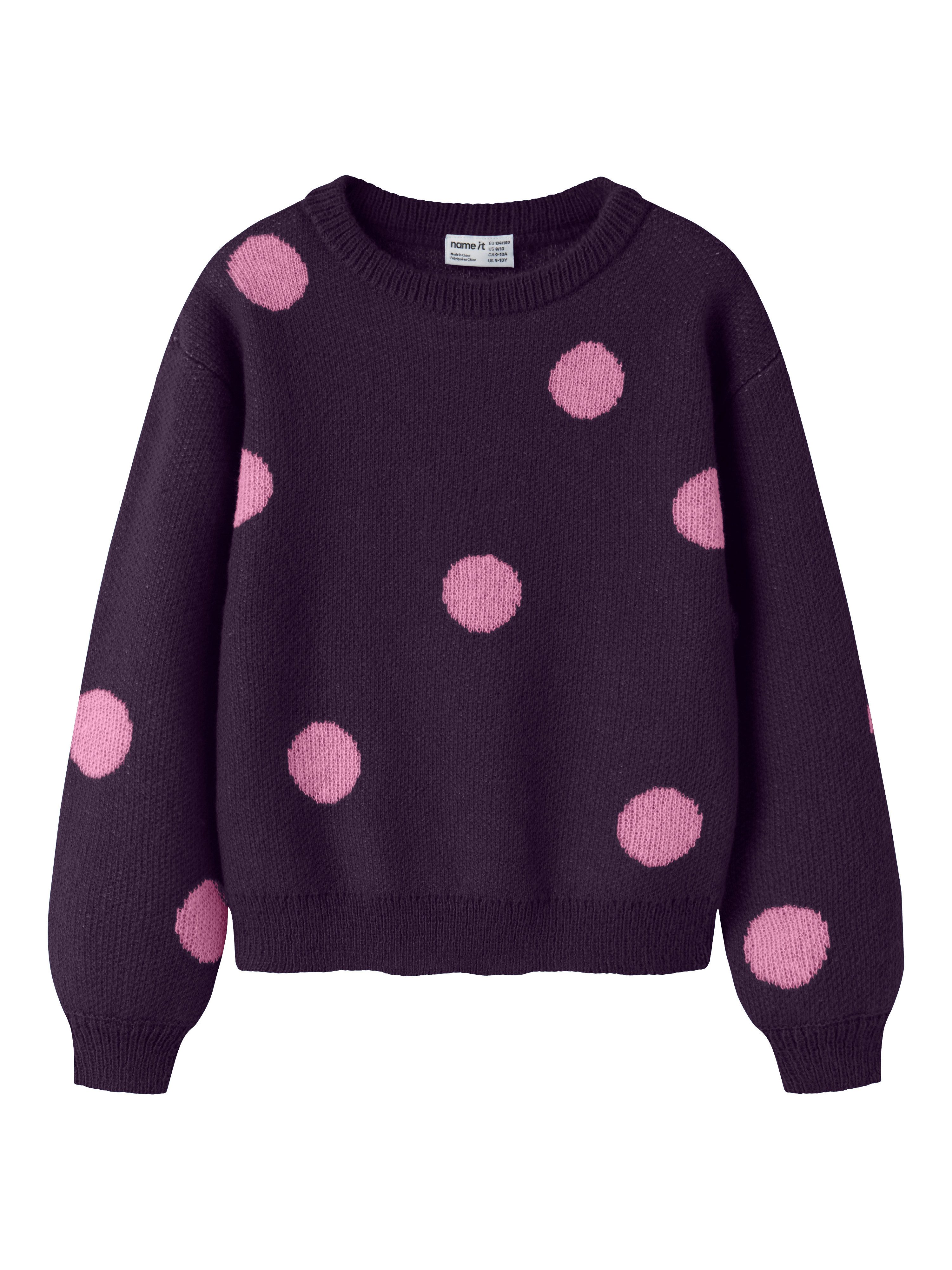 Name It Rundhalspullover NKFOLISA LS KNIT BF Kunstfaser, regular fit
