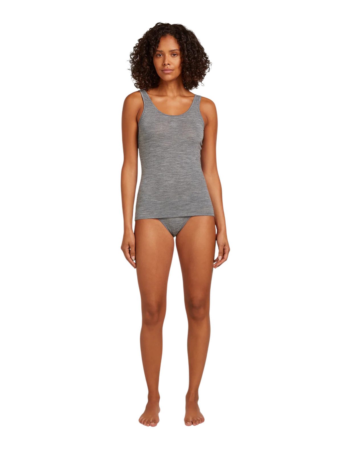 Icebreaker Tanktop Unterwäsche Tank Top Siren - Merinowolle - grau Damen