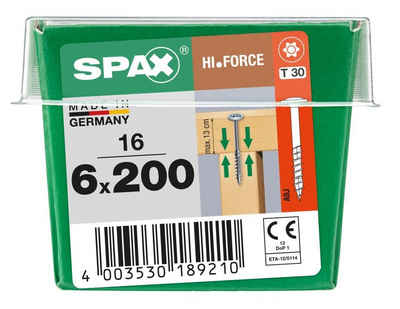 SPAX Holzbauschraube Spax Holzbauschrauben 6.0 x 200 mm TX 30