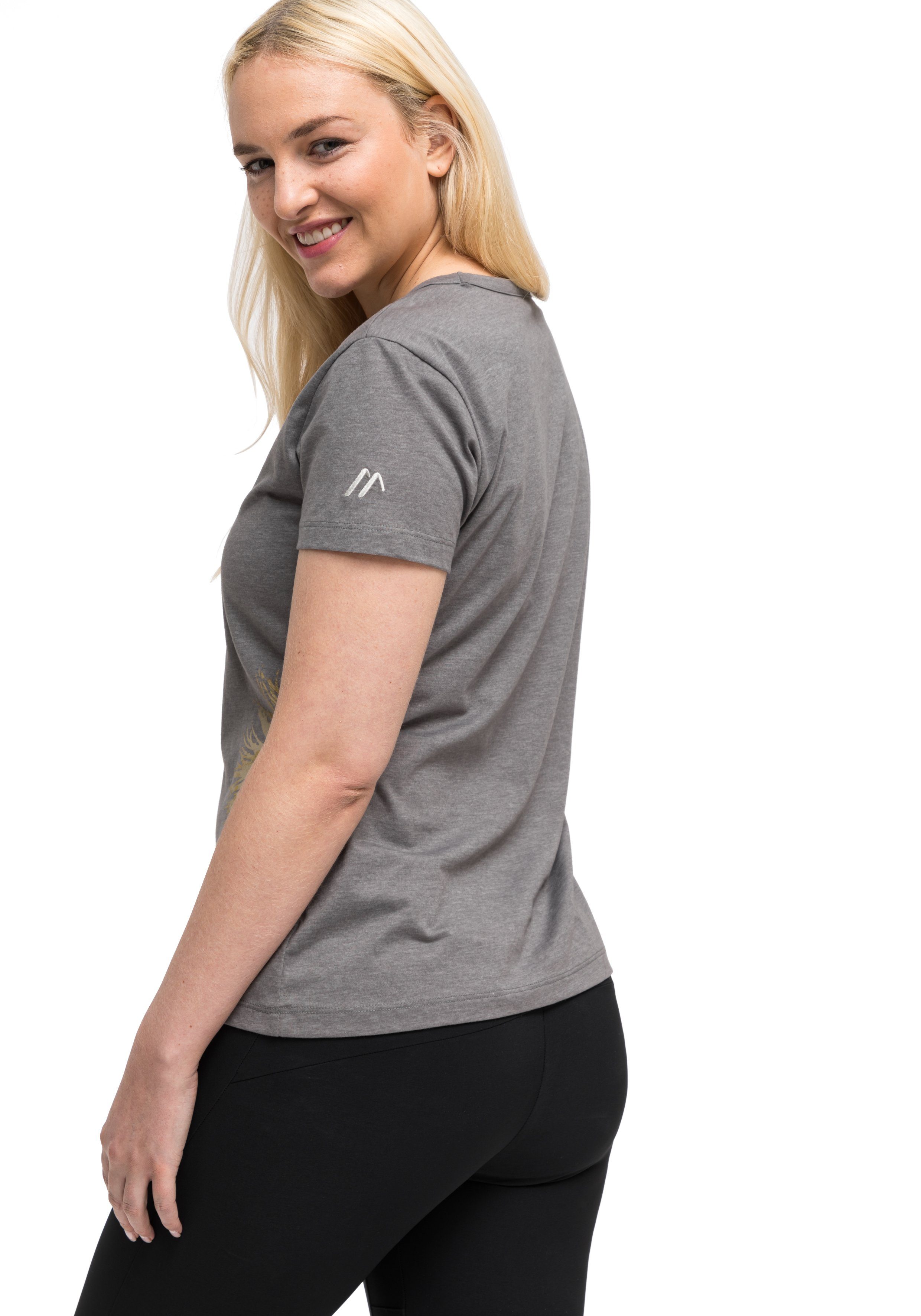 Sport Sportshirts Maier Sports Funktionsshirt Feather Tee Funktionales T-Shirt mit Rundhals und hohem Tragekomfort