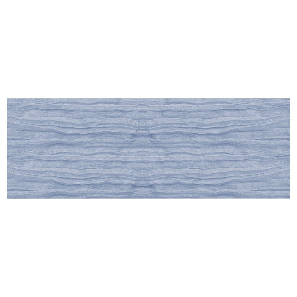 Blusmart Tischläufer Einfarbiger, Faltiger Tischläufer, Personalisierte new gray blue
