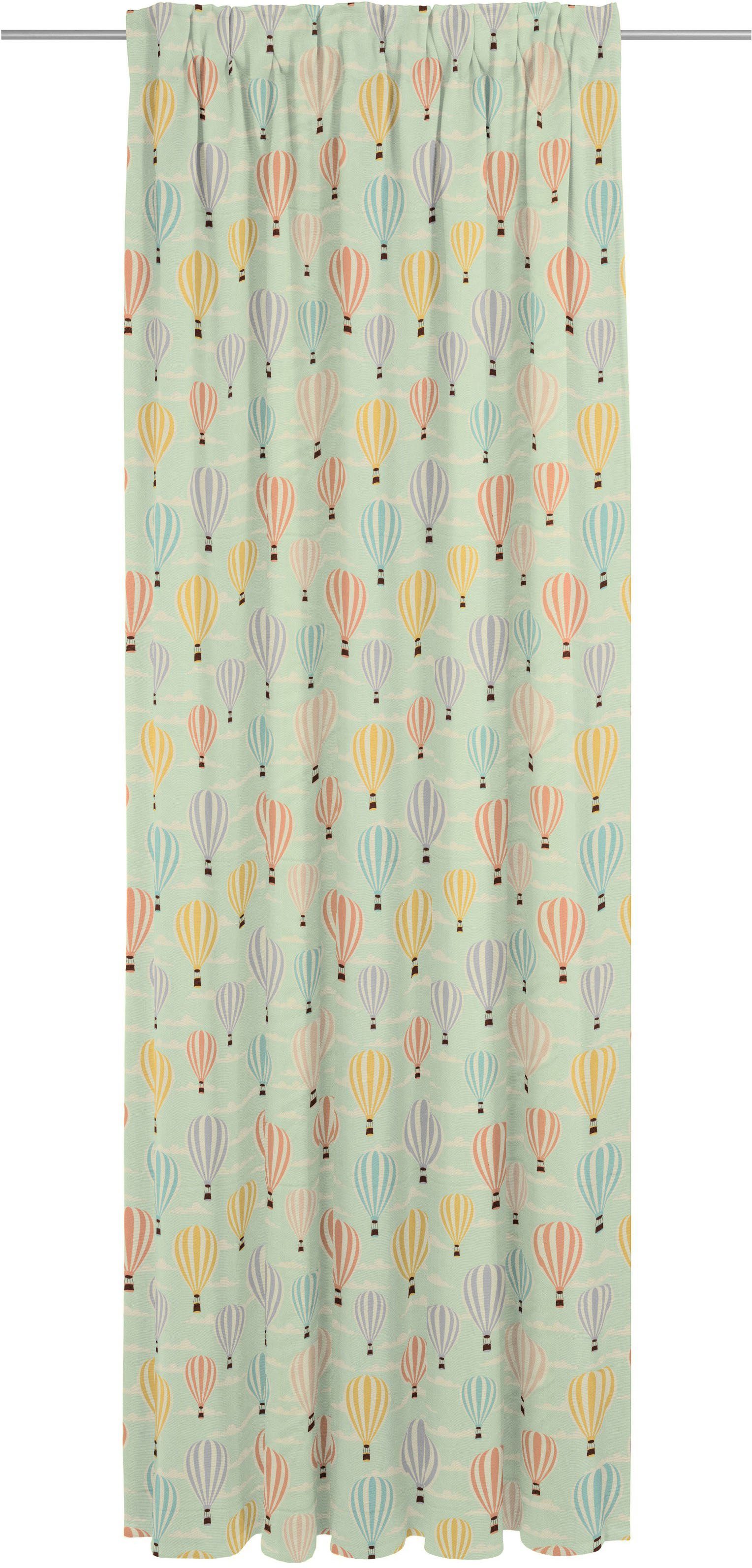 Adam Vorhang Balloons (1 St), Multifunktionsband, blickdicht, Jacquard, aus 100% Bio-Baumwolle