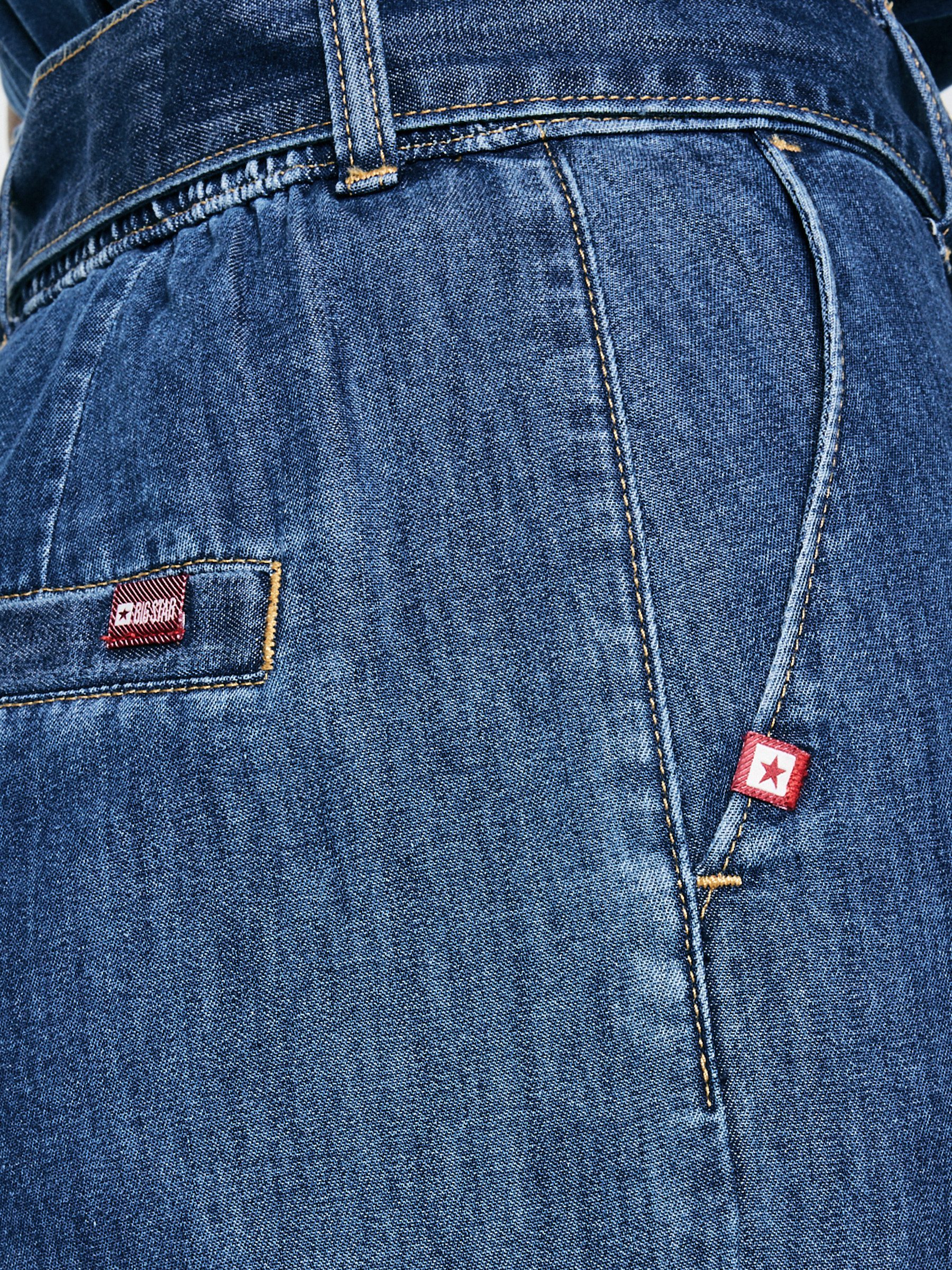 BIG STAR Weite Jeans JULII hohe Leibhöhe