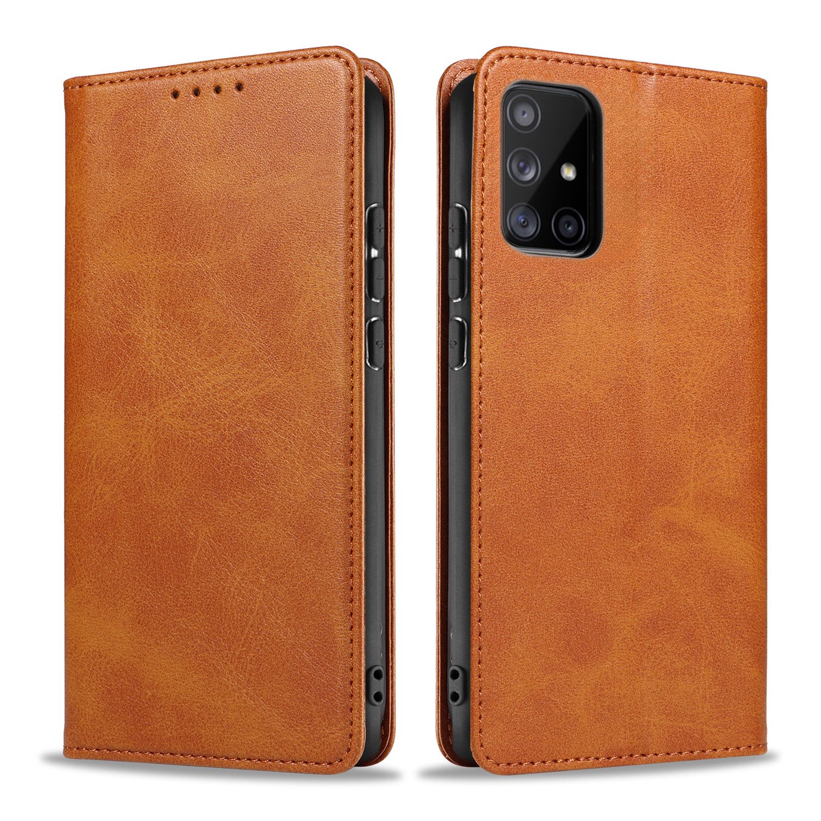 Tec-Expert Handyhülle Tasche Hülle für Samsung Galaxy A51 6.5 Zoll, 6.5", Cover Klapphülle Case mit Kartenfach Fliphülle aufstellbar