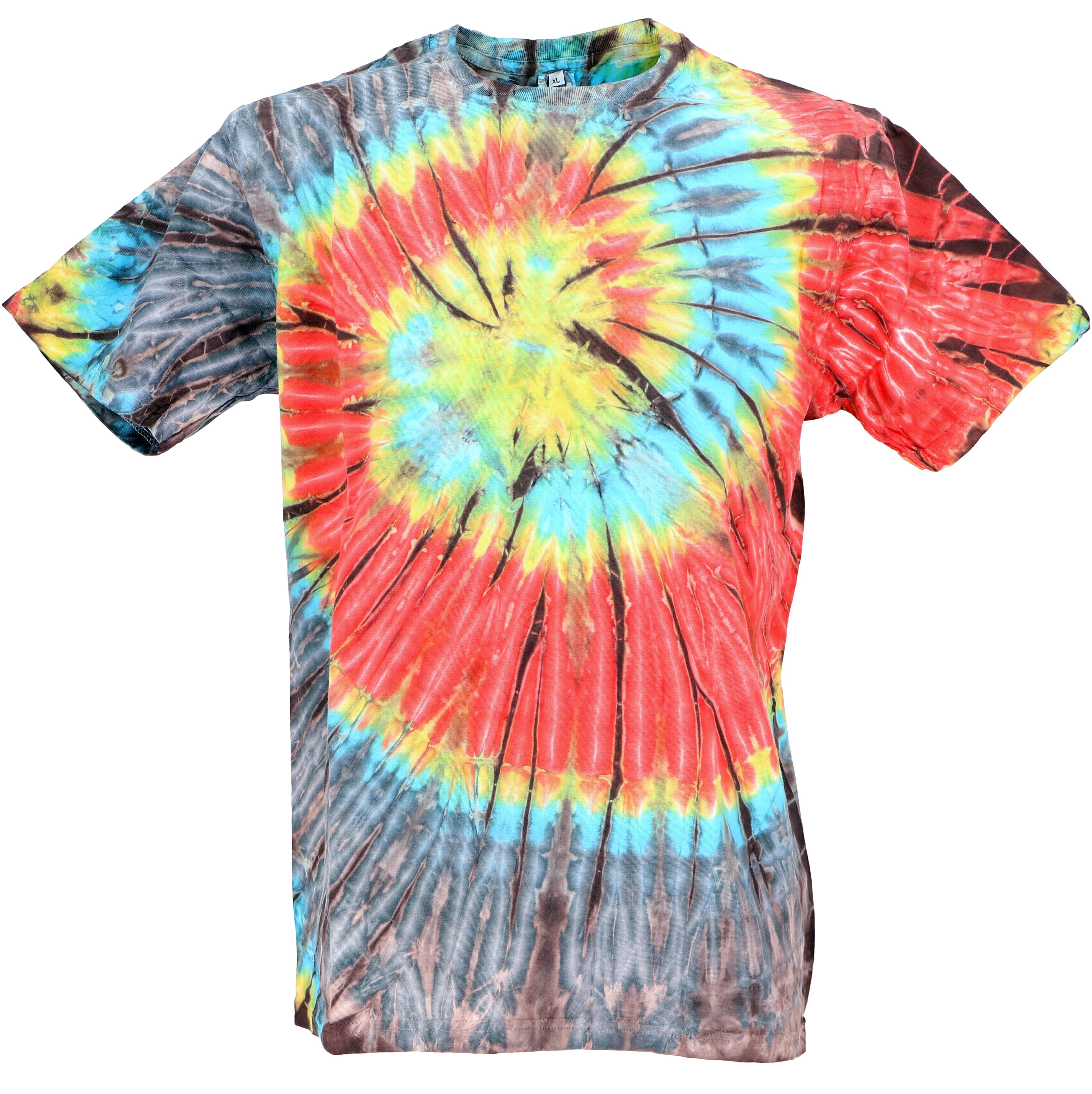 Guru-Shop T-Shirt Batik T Shirt, Herren Kurzarm Tie Dye Shirt -.. alternati günstig online kaufen