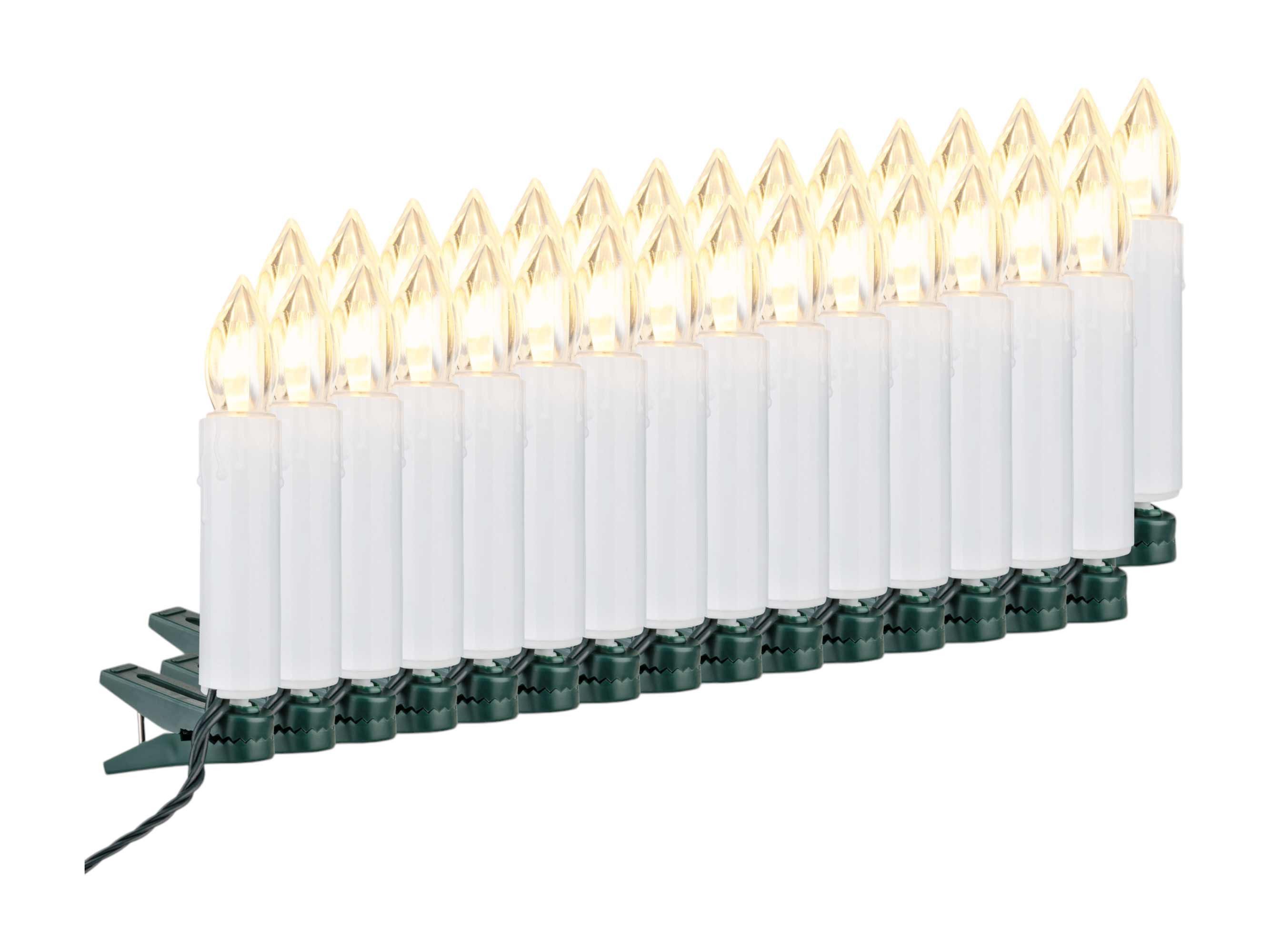 F-H-S International LED-Christbaumkerzen, 30-flammig, Baumkerzen weiß 7cm w günstig online kaufen