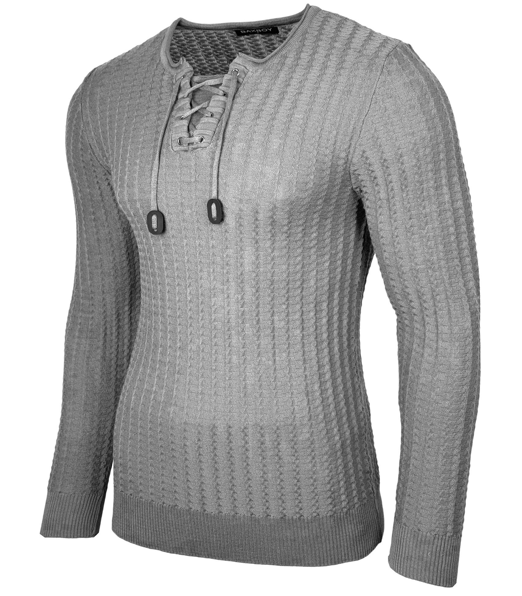 Baxboy Strickpullover BAXBOY Herren stylischer Rundhals günstig online kaufen