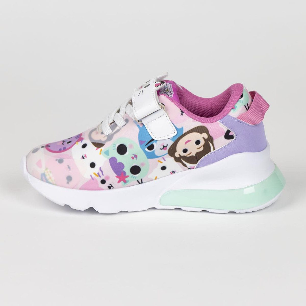 Gabby's Dollhouse Kinder Sportschuhe mit Lichteffekt leichte Sohle Sneaker (Packung)