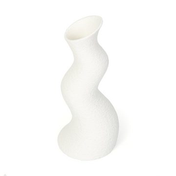 Kreative Feder Dekovase Designer Vase – Dekorative Blumenvase aus Bio-Kunststoff, aus nachwachsenden Rohstoffen; wasserdicht & bruchsicher