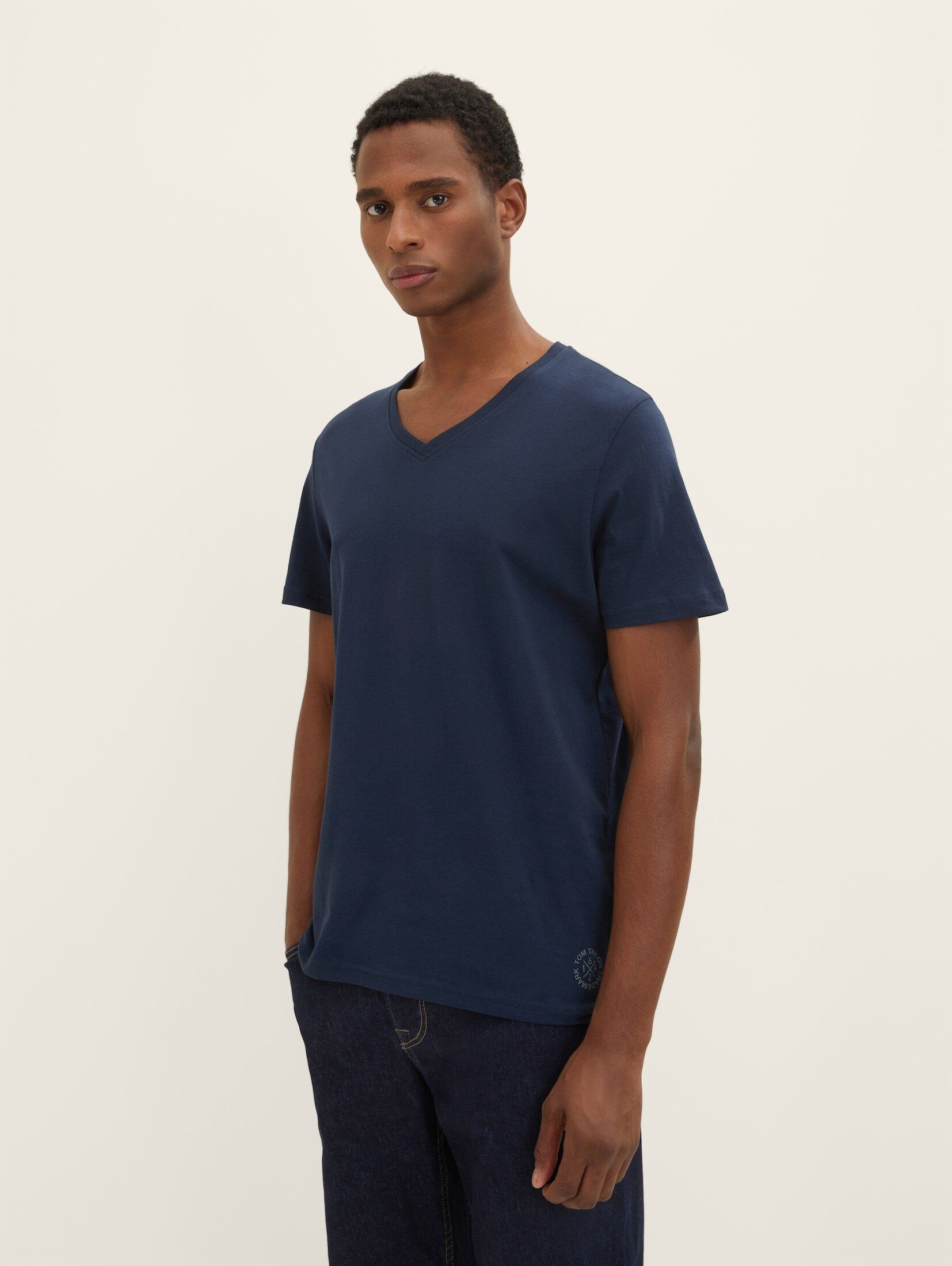 TOM TAILOR T-Shirt Doppelpack T-Shirt (im Doppelpack) Dark Blue