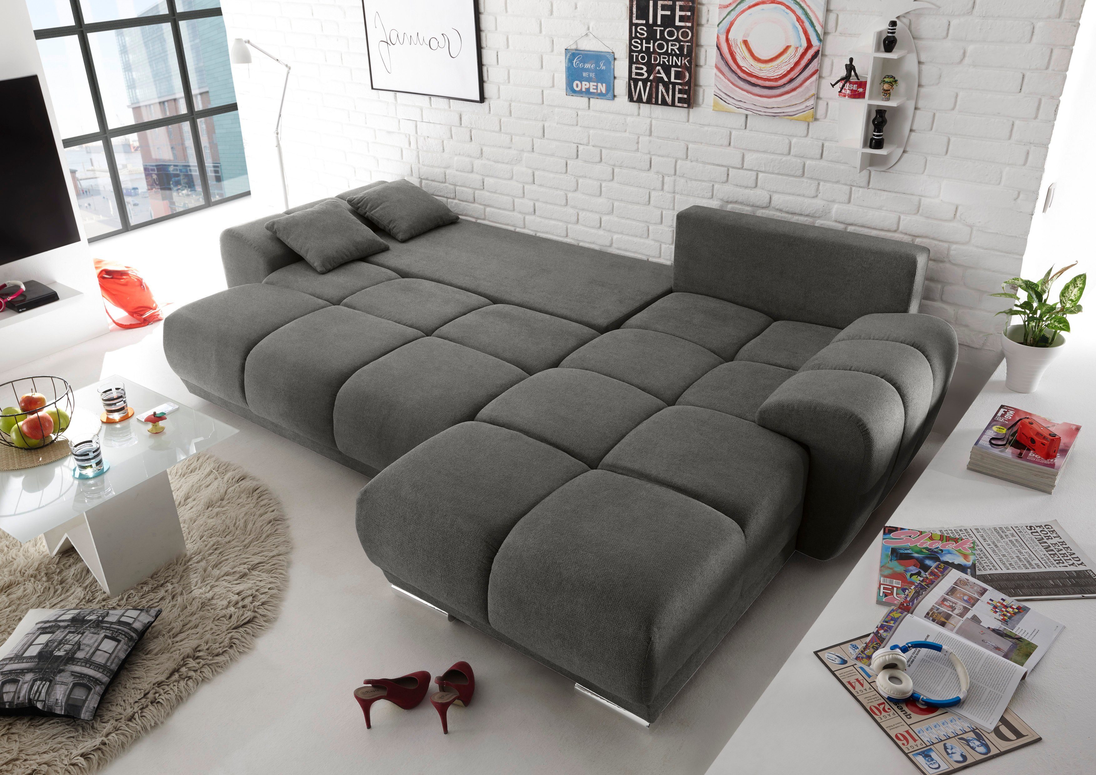 ED EXCITING DESIGN Ecksofa Anton L-Form, günstig online kaufen