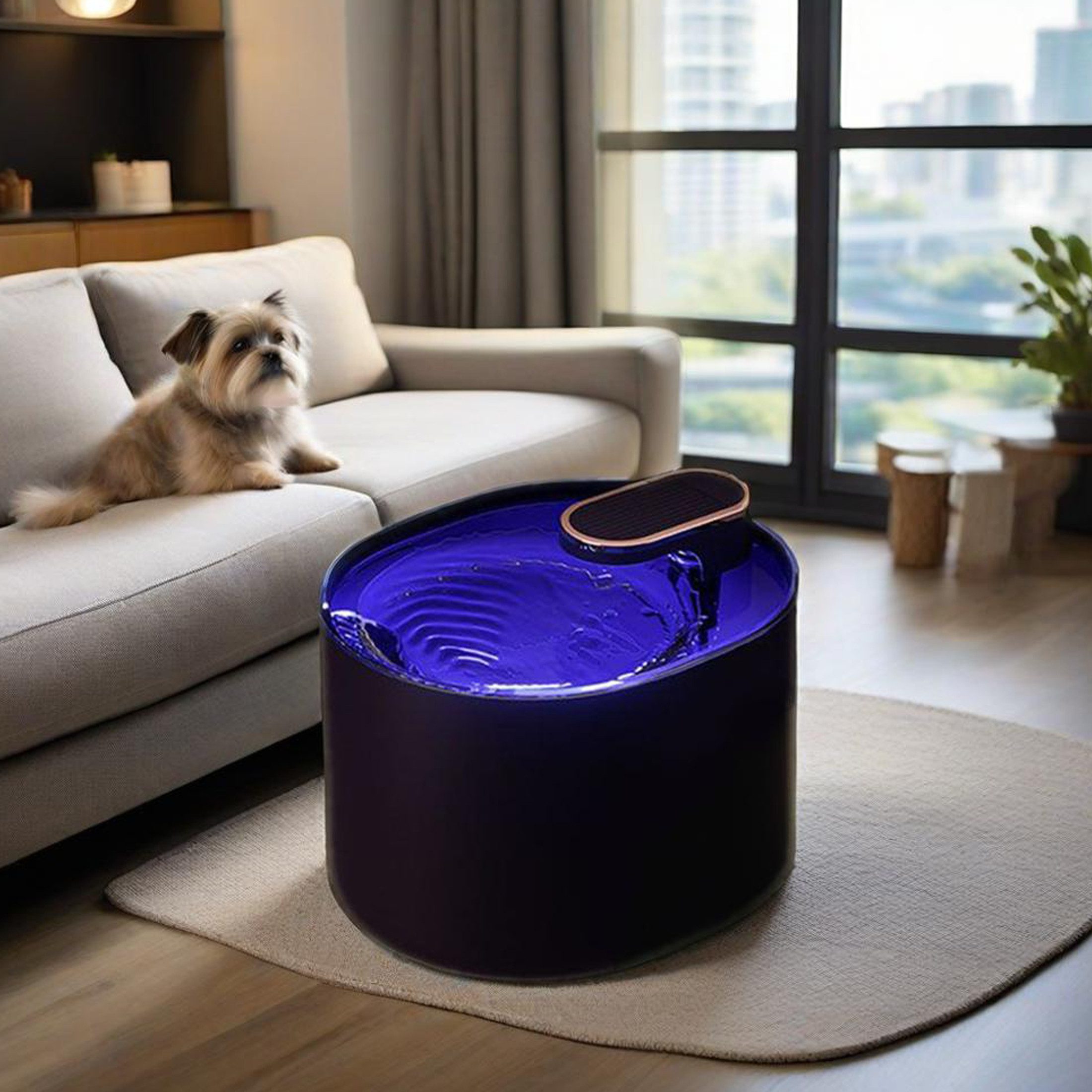 YINDN Trinkbrunnen 3 L LED Katzen günstig online kaufen