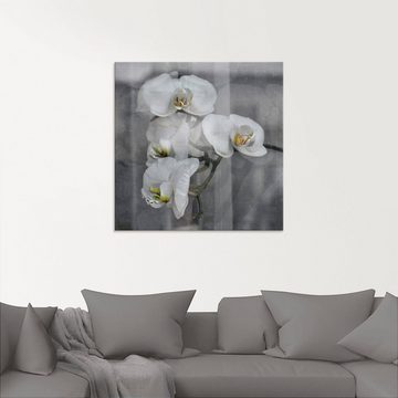 Artland Glasbild Weisse Orchideen - white Orchid, Blumen (1 St), in verschiedenen Größen