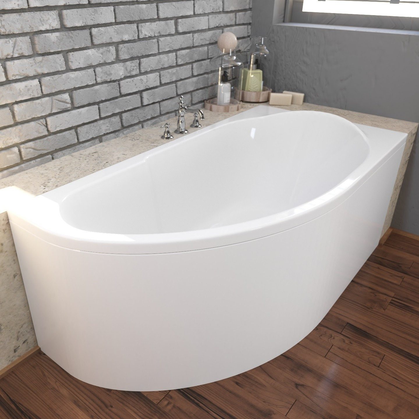 KOLMAN Badewanne Eckbadewanne Miki 140x70, (Links/Rechts), günstig online kaufen
