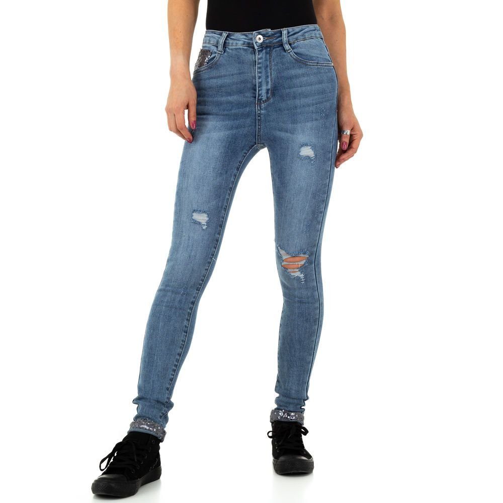 Damen Jeans Ital-Design High-waist-Jeans High Waist