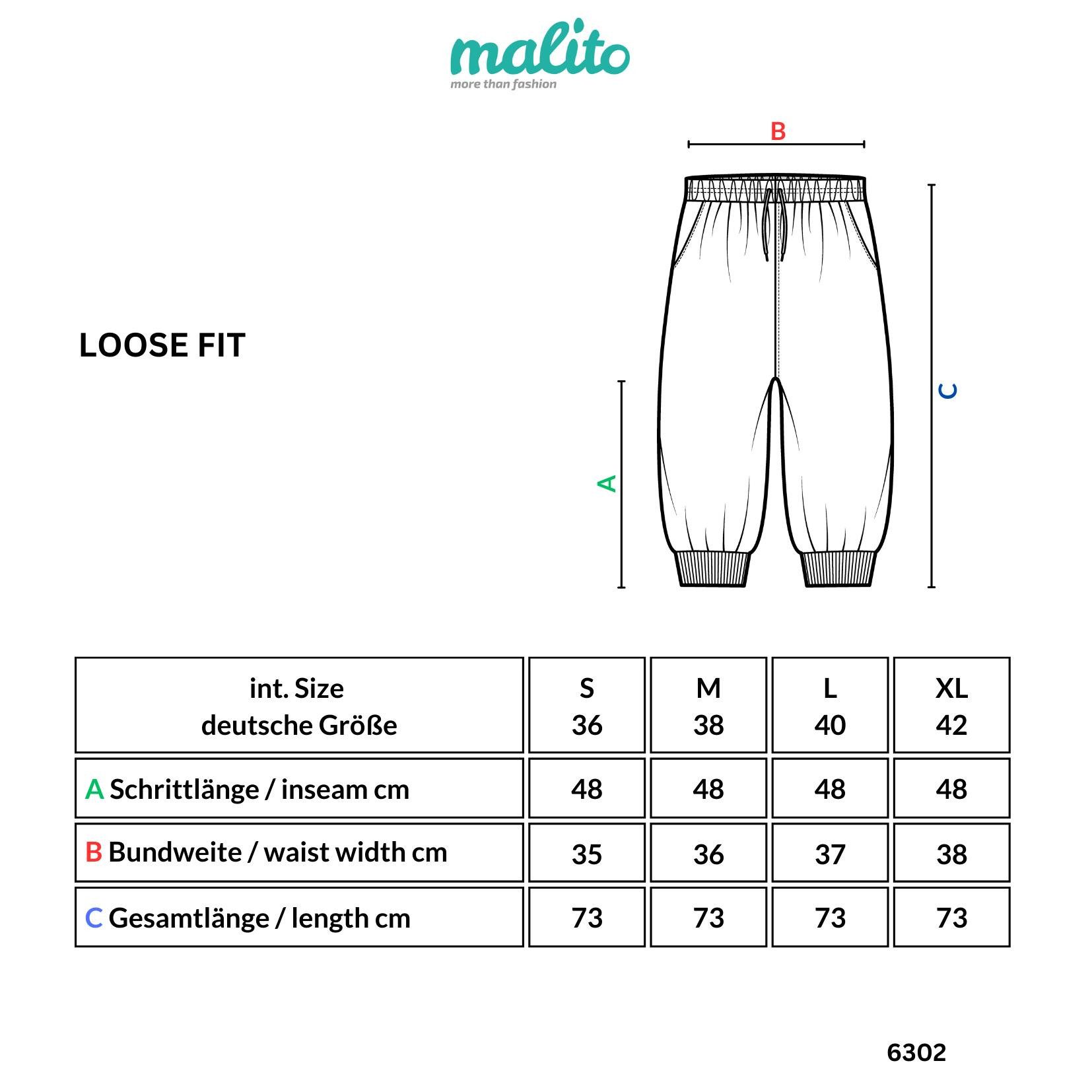 malito more than fashion Caprihose 6302 3/4 Leinenhose