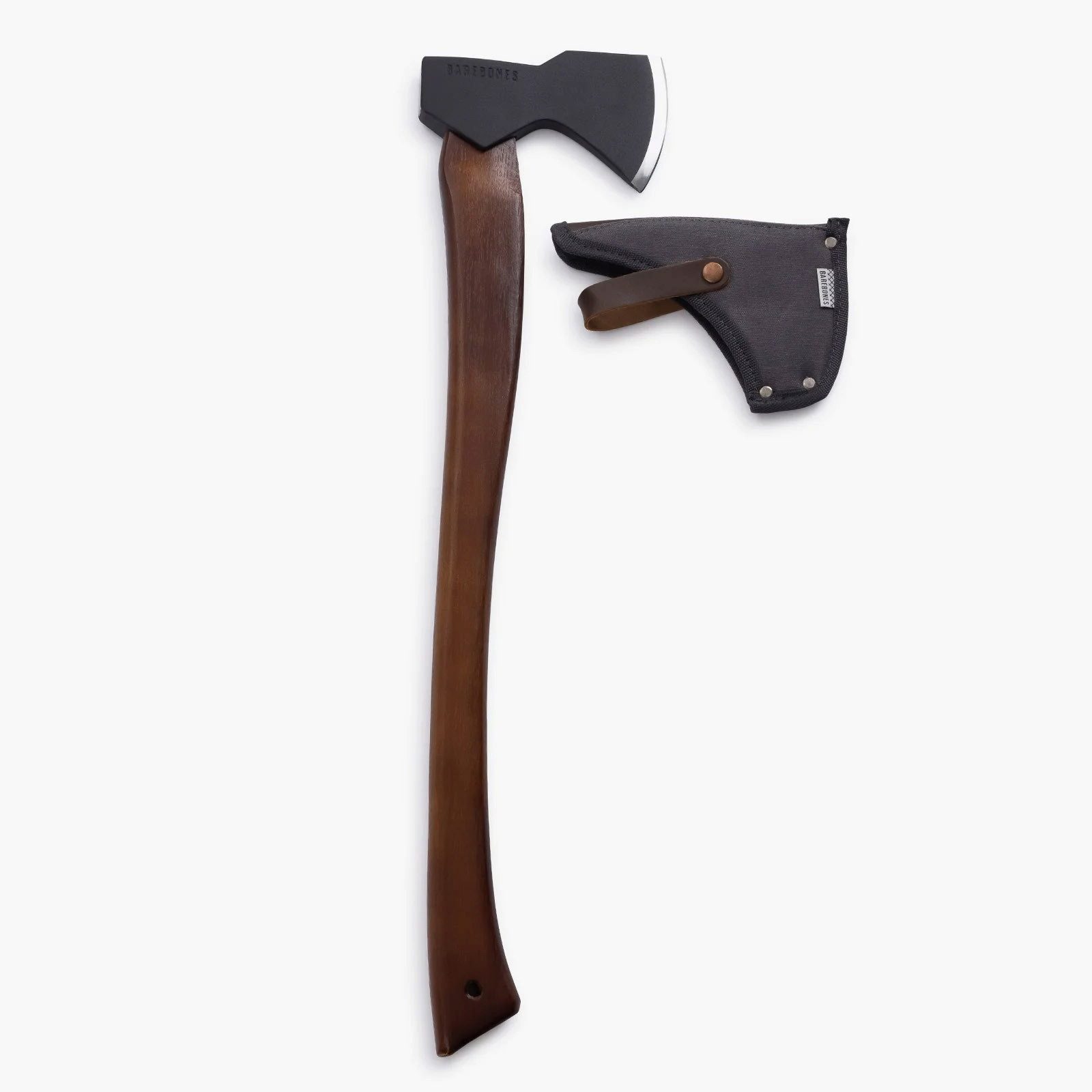 Barebones Universalaxt Holzfäller Axt Spaltaxt Forstaxt Outdoor Hickory, Holz Stiel Stahl 70cm