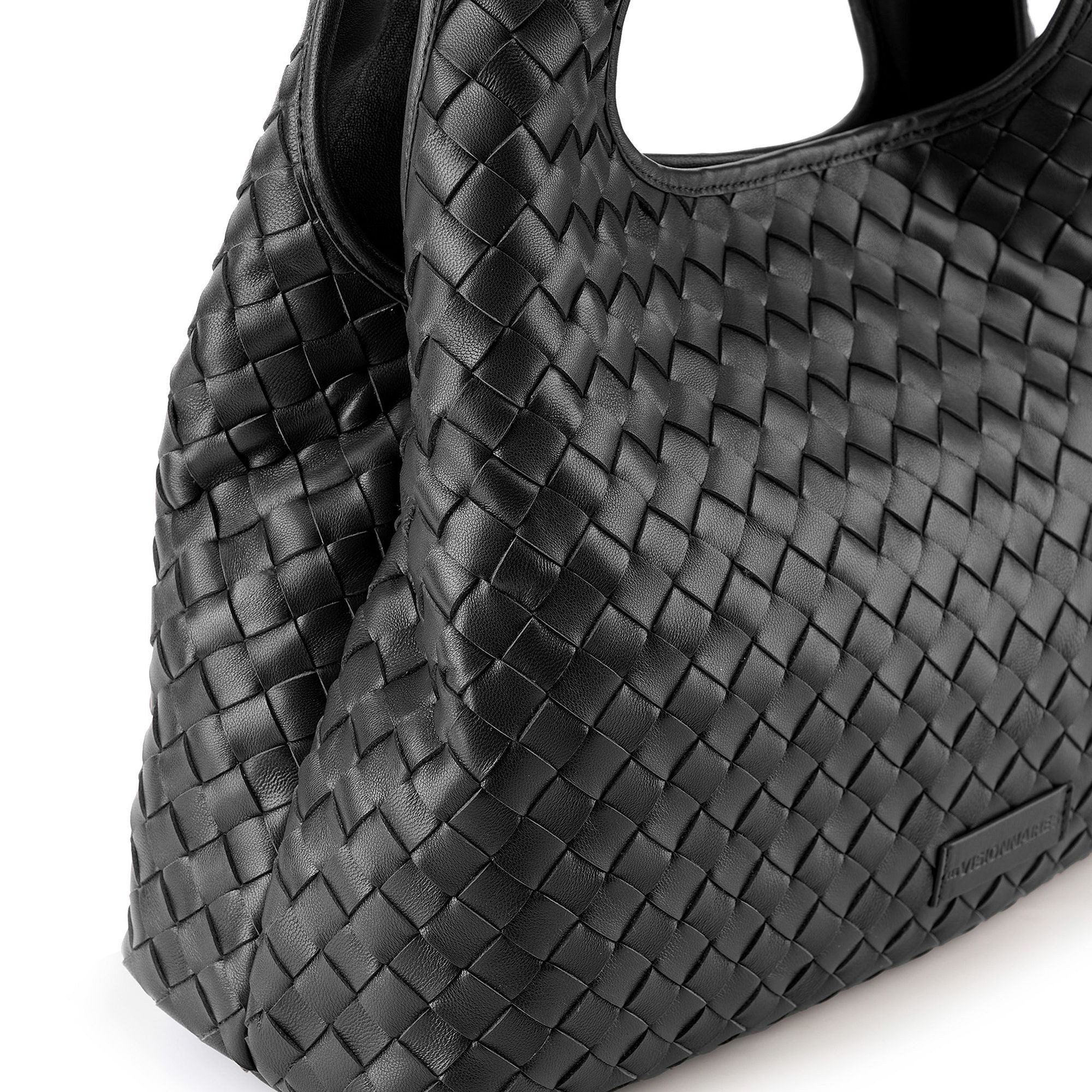 Les Visionnaires Schultertasche Paz Weave, Leder