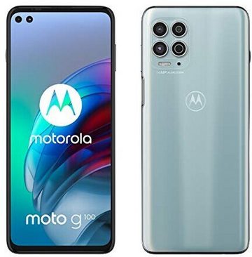 Motorola Moto G100 (XT2125-4) Smartphone (17,01 cm/6,7 Zoll, 128 GB Speicherplatz, 64 MP Kamera, Atemberaubende Ultra-Weitwinkel-Aufnahmen)