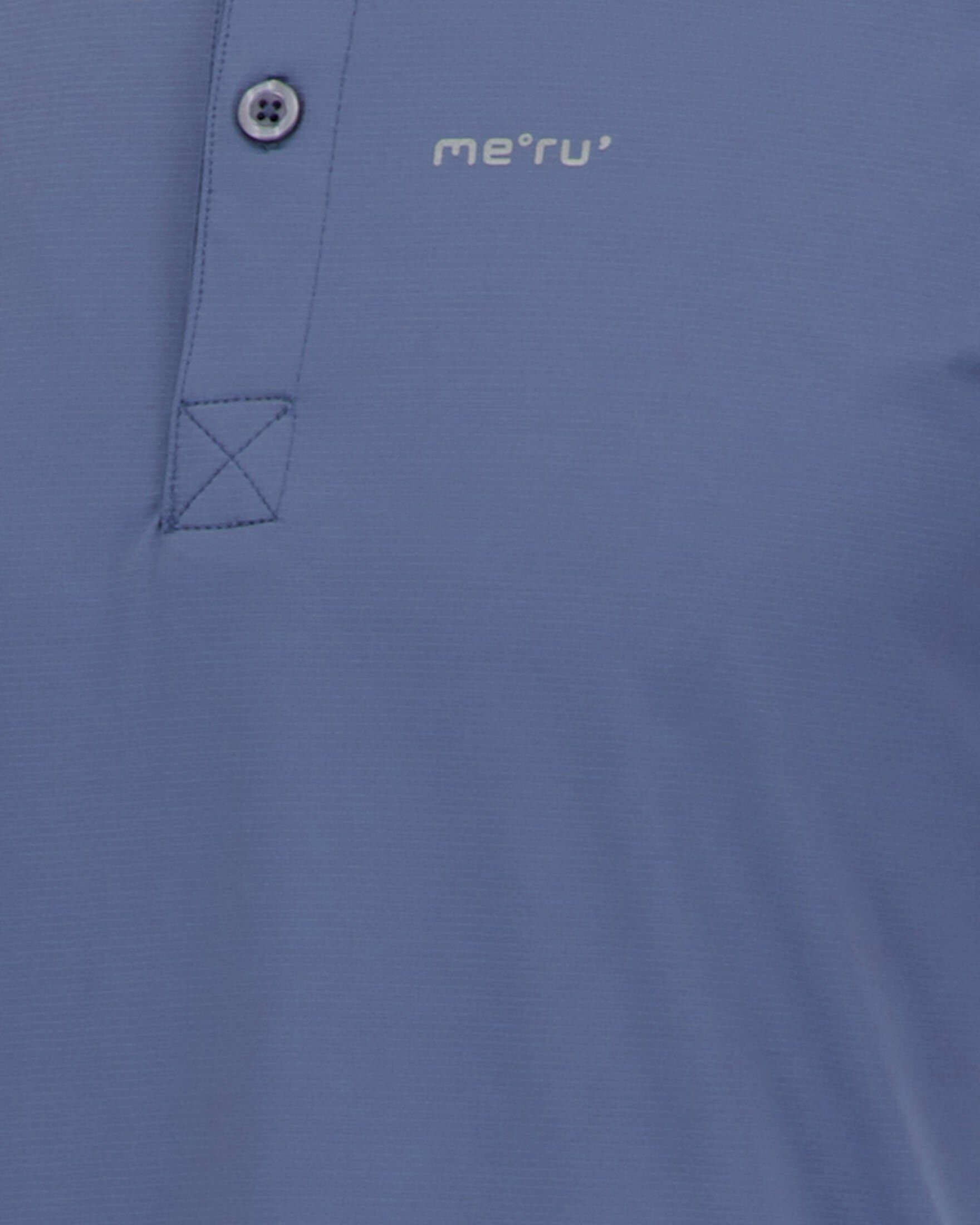 Regular Meru Poloshirt (304) Herren SALTA Poloshirt rauchblau (1-tlg) Fit