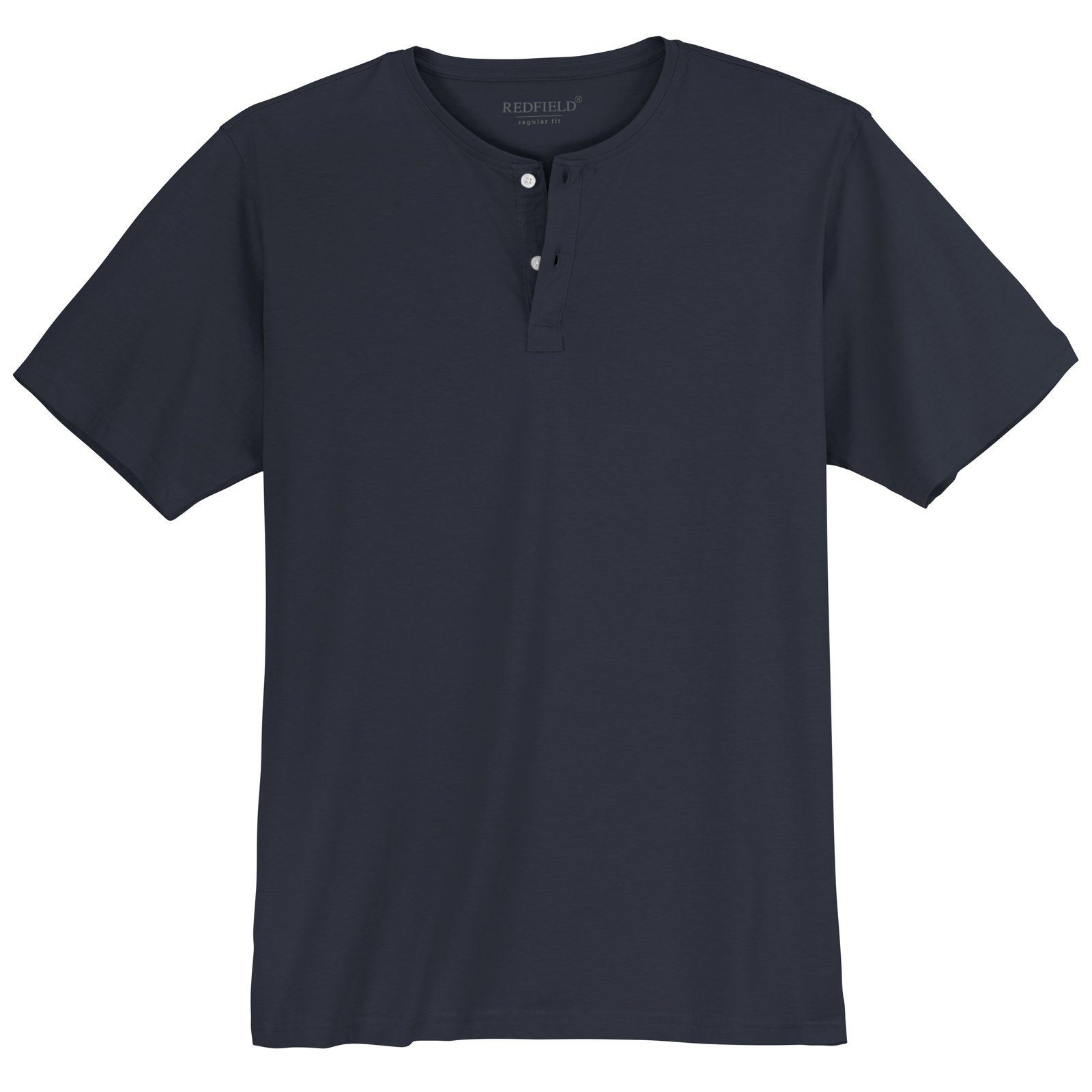 redfield Rundhalsshirt Redfield T-Shirt navy mit günstig online kaufen