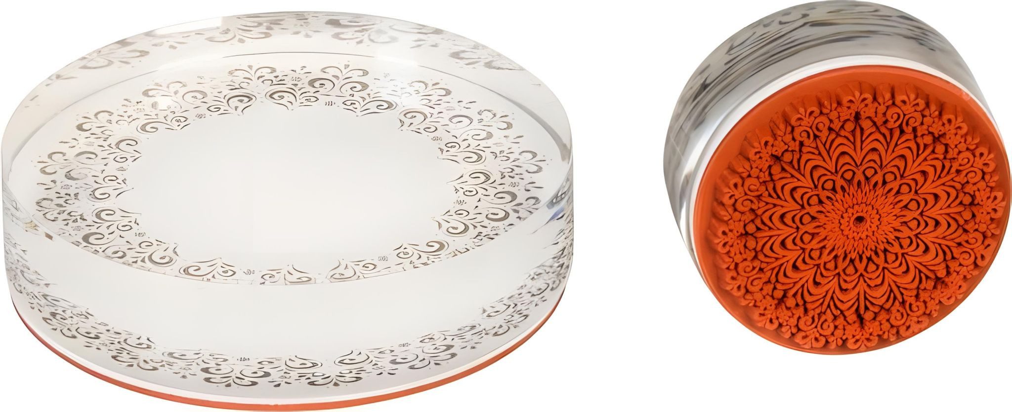 Heyda Stempel HEYDA 204888647 Stempel Frames 4 Ø 4 7 cm Acryl