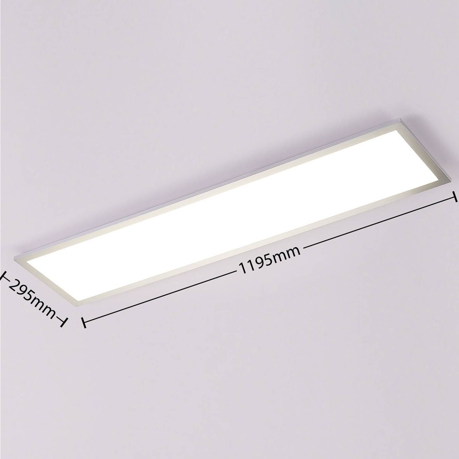 Arcchio LED Panel Lysander, LED, Metall, Alu Farbwechsel warmweiß / tageslicht IP20 mit Fernbedienung, LED 32 W gesamt, Farbwechsel warmweiß / tageslicht
