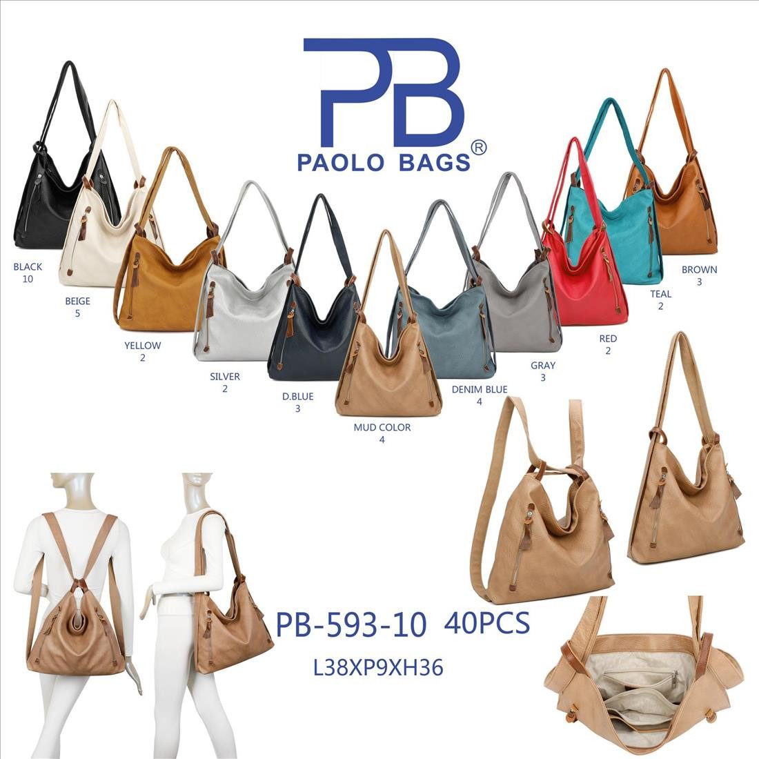 ITALYSHOP24 Schultertasche Damen Rucksack Handtasche Schultertasche, günstig online kaufen