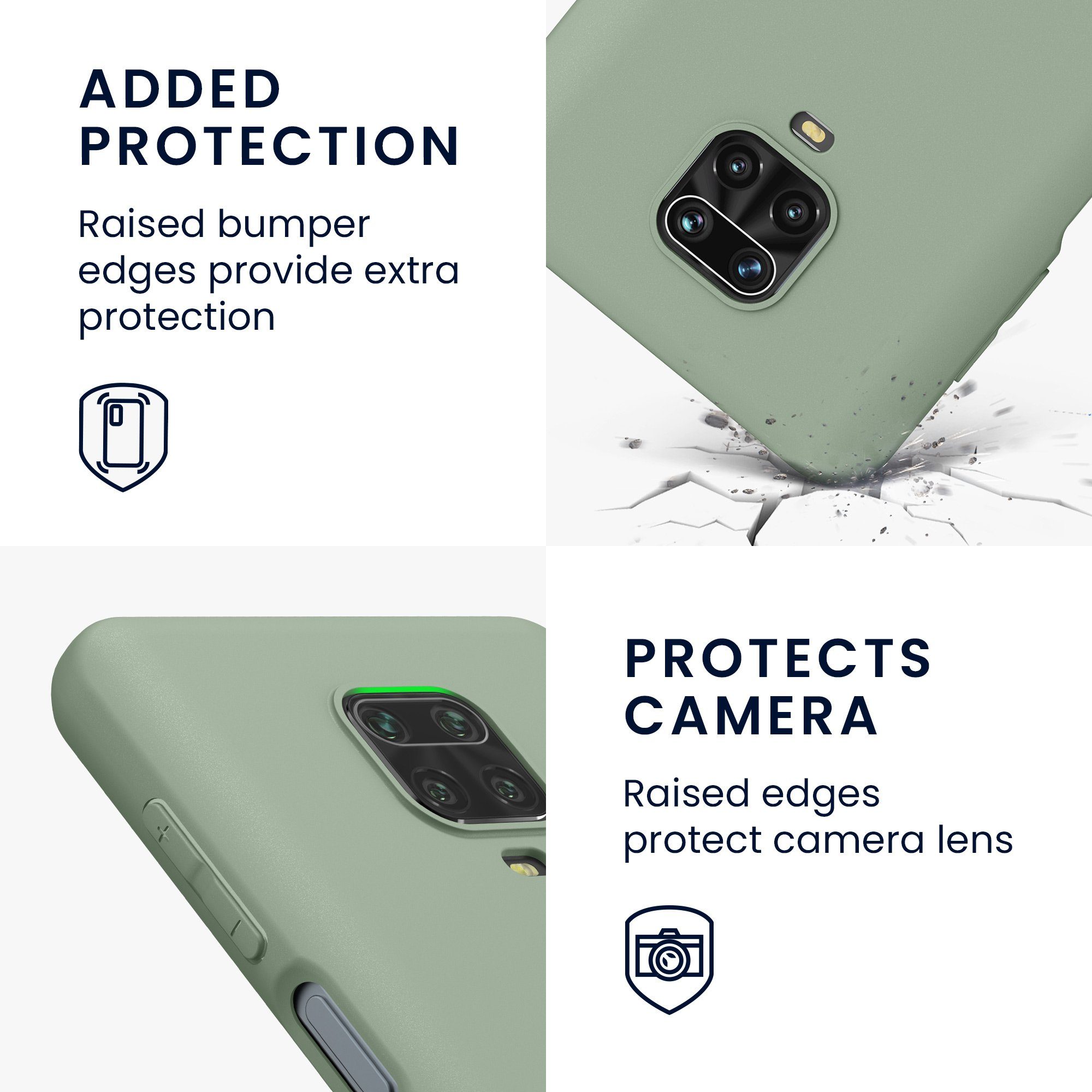 kwmobile Handyhülle Hülle für Xiaomi Redmi Note 9S / 9 Pro / 9 Pro Max, Hülle Silikon - Soft Handyhülle - Handy Case Cover – Bild 3 von 5