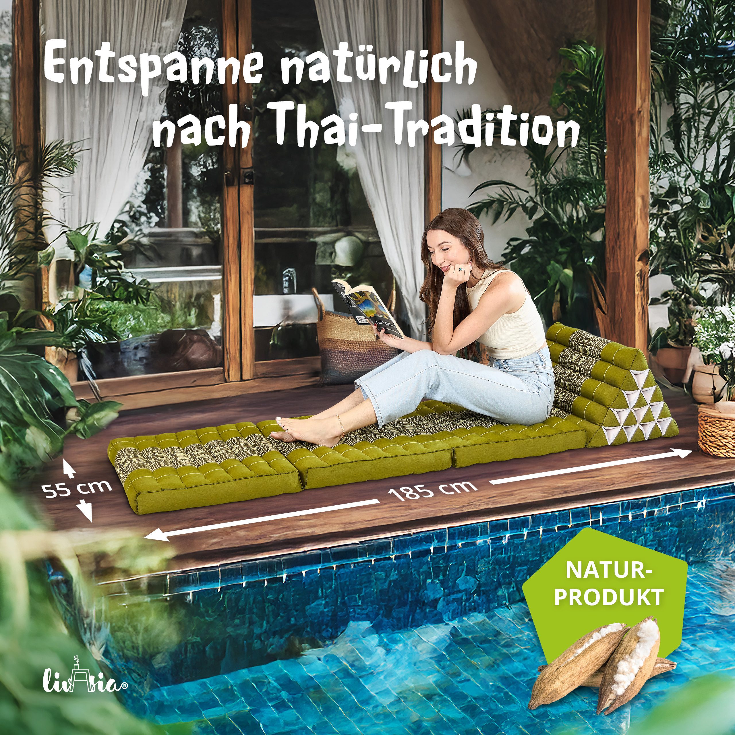 livasia Sitzsack Thaikissen XXL hoch, vegan günstig online kaufen