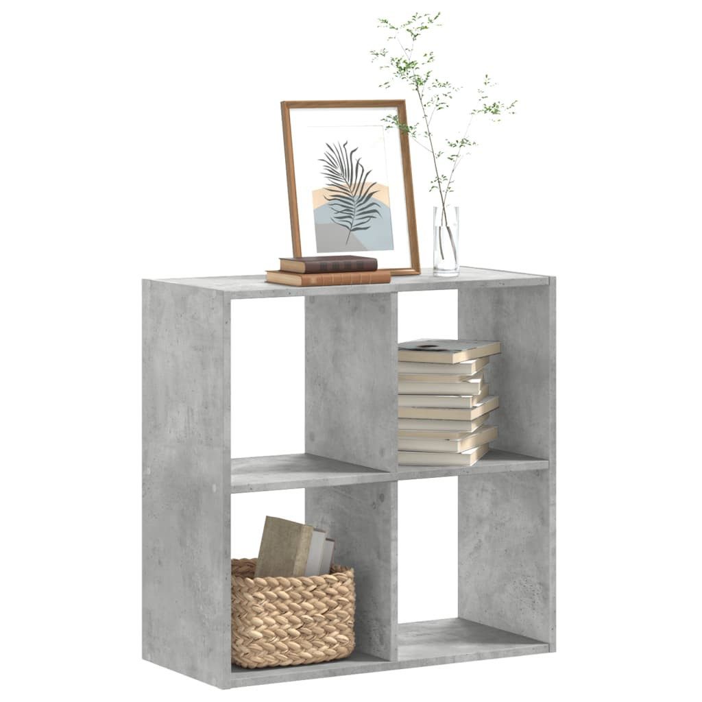 vidaXL Bücherregal 685 x 32 x 685 cm Bücherregal Standregal Bodenregal Betongrau 68,5x32x