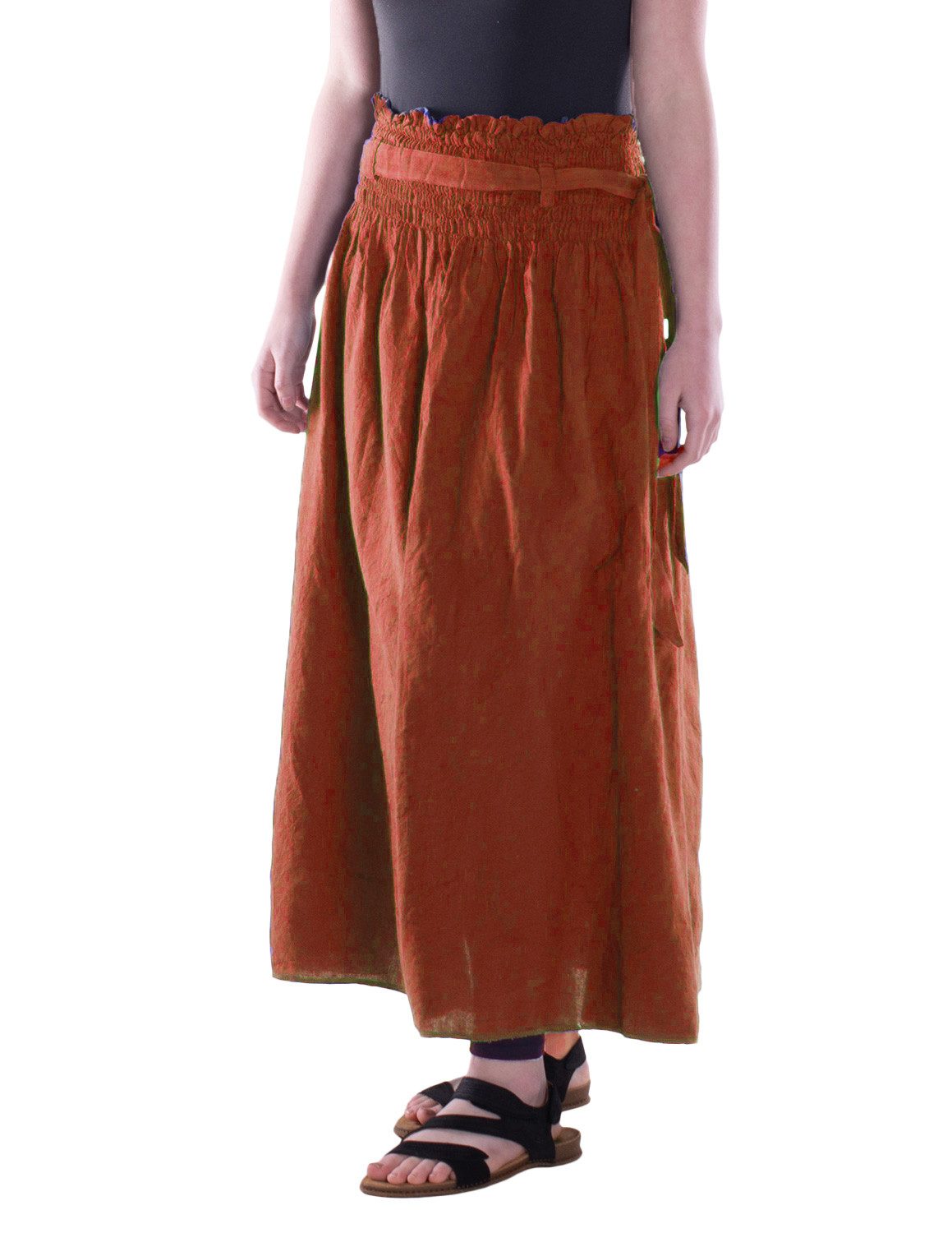 Vishes Maxirock Damen Maxi-Rock Baumwolle Boho günstig online kaufen