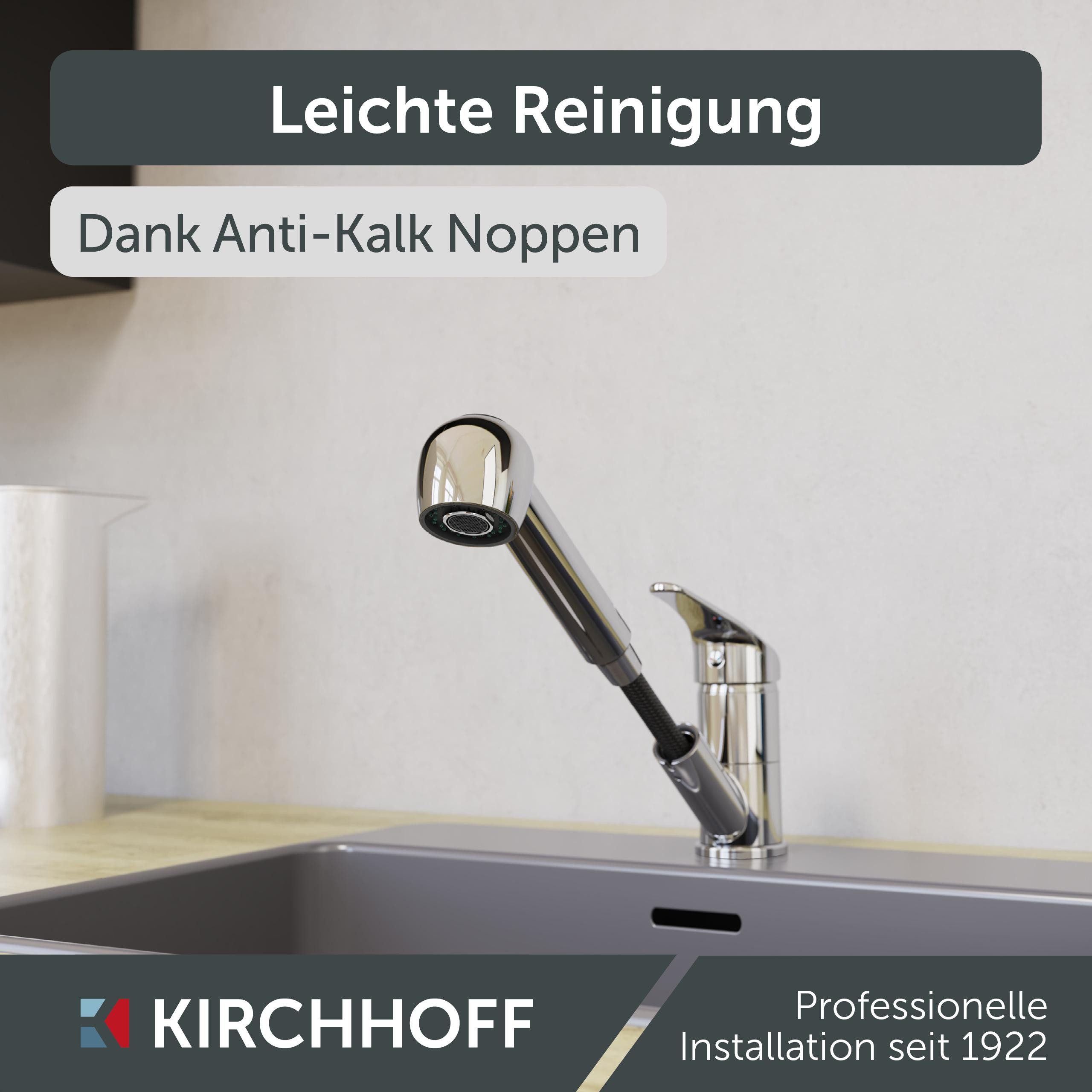 Kirchhoff Küchenarmatur Geschirrbrause, Chrom, 1/2"
