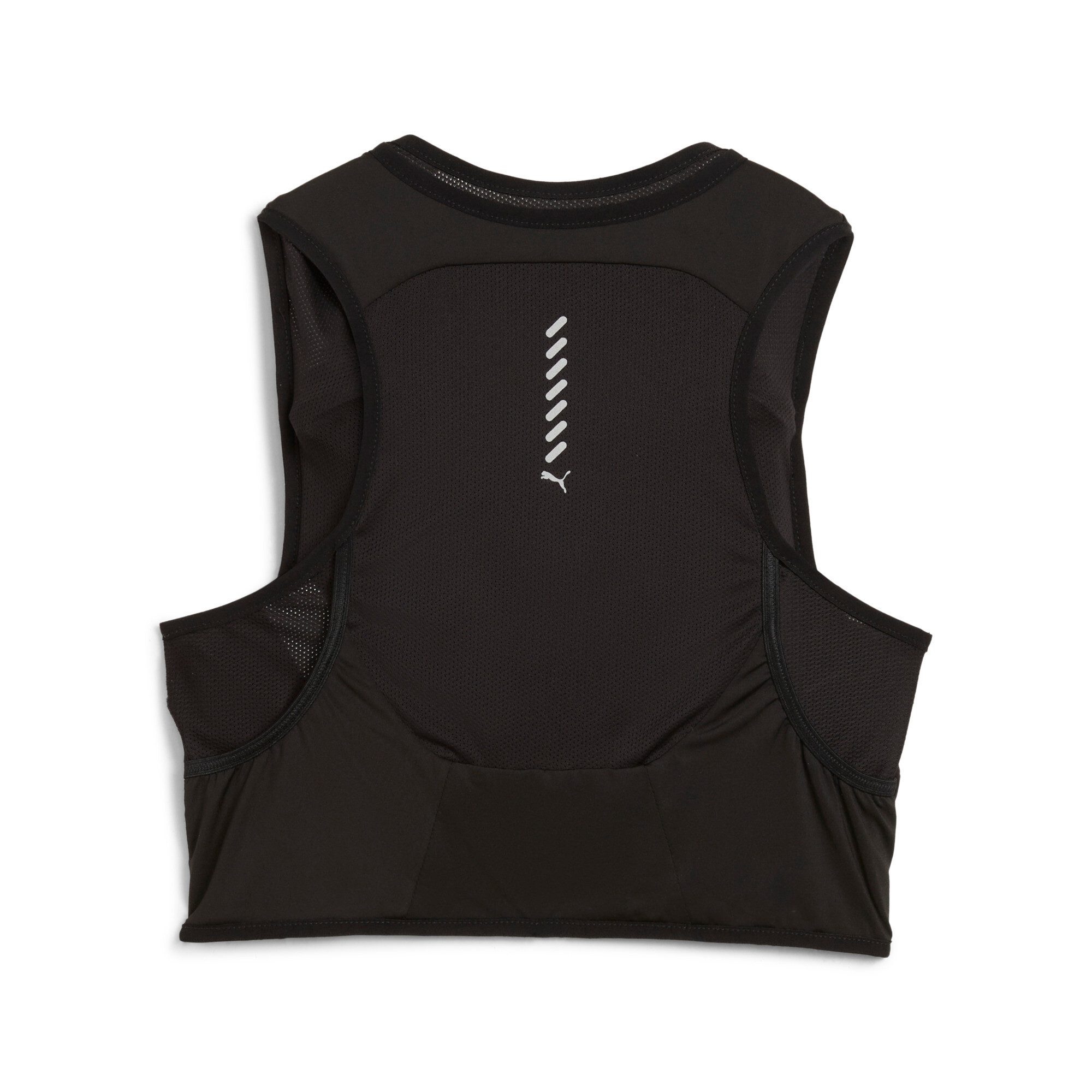 PUMA Funktionsweste RACE DAY RUNNING VEST anliegende Passform, mit Reißverschlusstasche, mit Pfeife