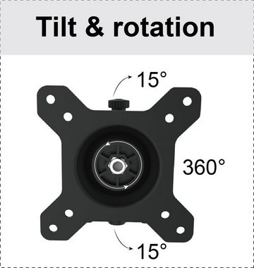 HFTEK Monitor-Halterung, (6-fach-Wandhalterung Monitorarm Halter für 6 Bildschirme von 15-27 Zoll)