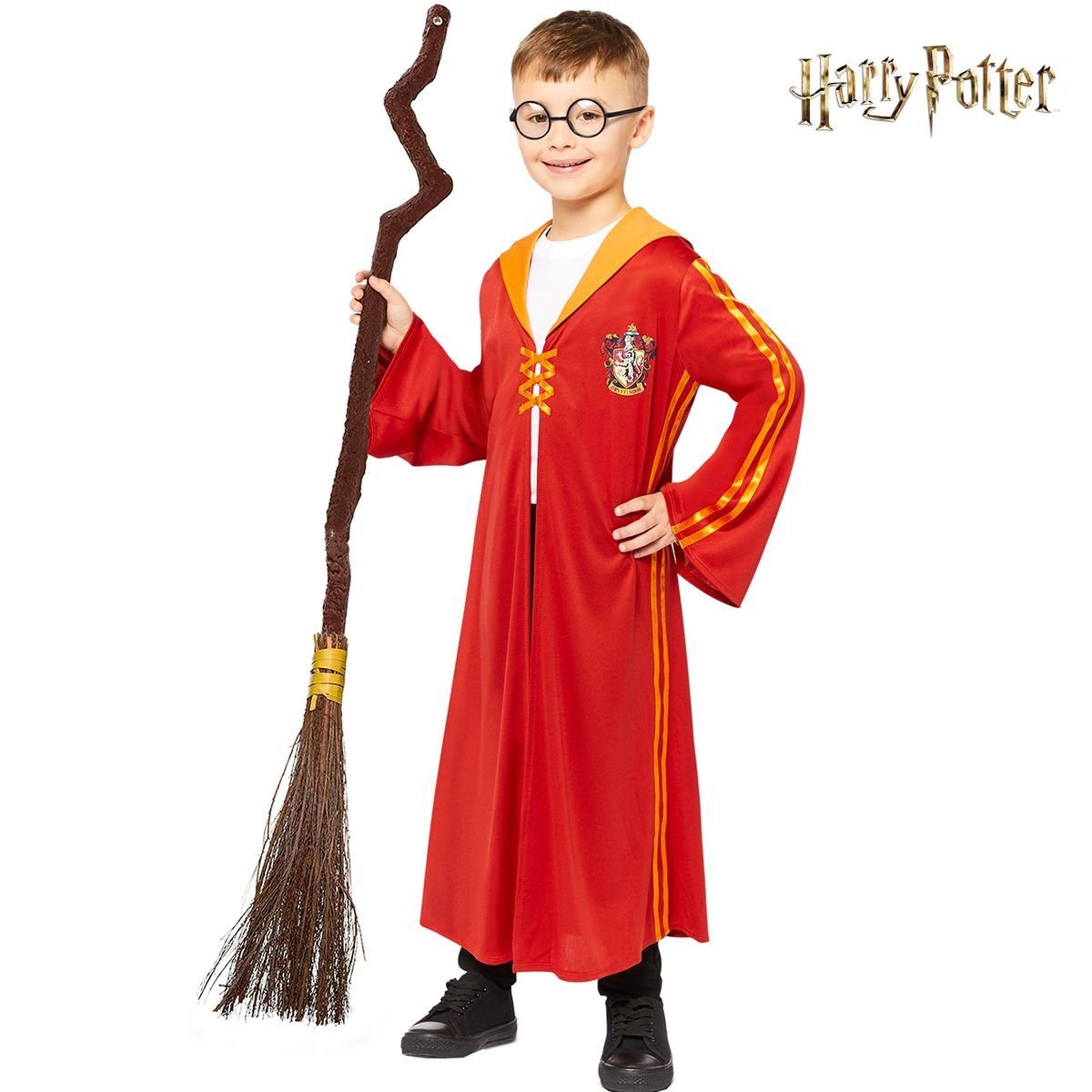 Amscan Kostüm Harry Potter Quidditch Umhang Gryffindor rot-gold für Kinder