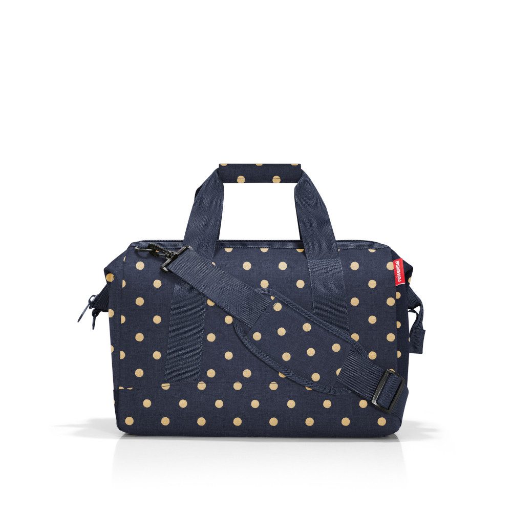 REISENTHEL® Reisetasche reisenthel allrounder M metallic dots blue MS4117 blau Reisetasche Tas