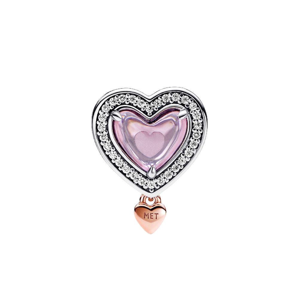 Pandora Charm Herz ROSE-782653C01, Mum, Muttertag, Liebe, Herz, Zirkonia