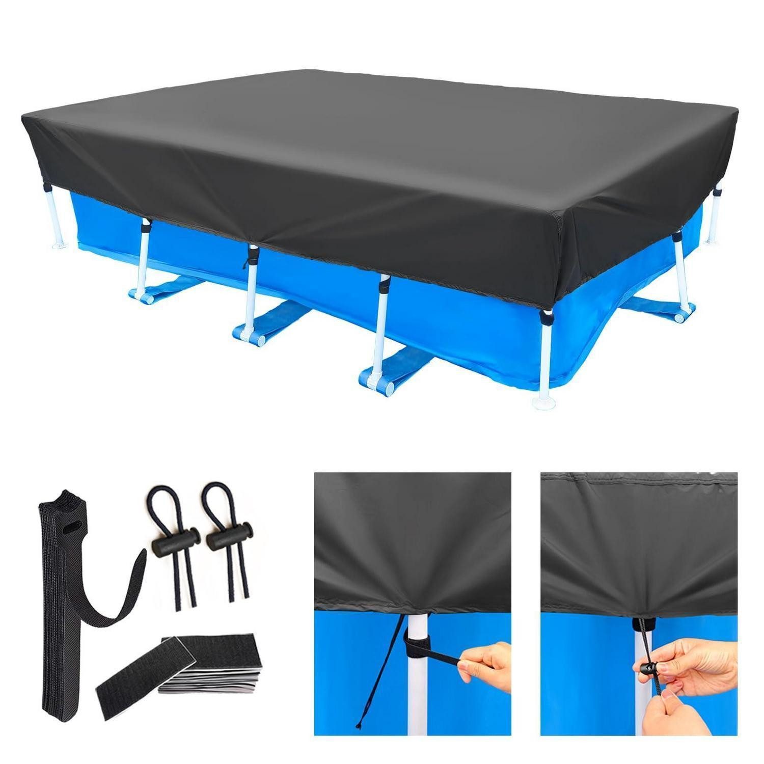 LuxusKollektion Pool-Abdeckplane Poolabdeckung Rechteckig 450x220 cm (1-St)