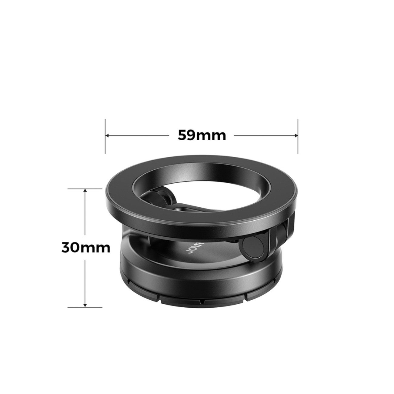 JOYROOM Handy-Halterung JR-ZS505, (bis 7 Zoll, Einzelhalterung inkl. 3M-Klebepad, Saugnapf und Anleitung, MagSafe-Halterung mit Doppelmagnet und 360° Drehfunkti – Bild 5 von 5