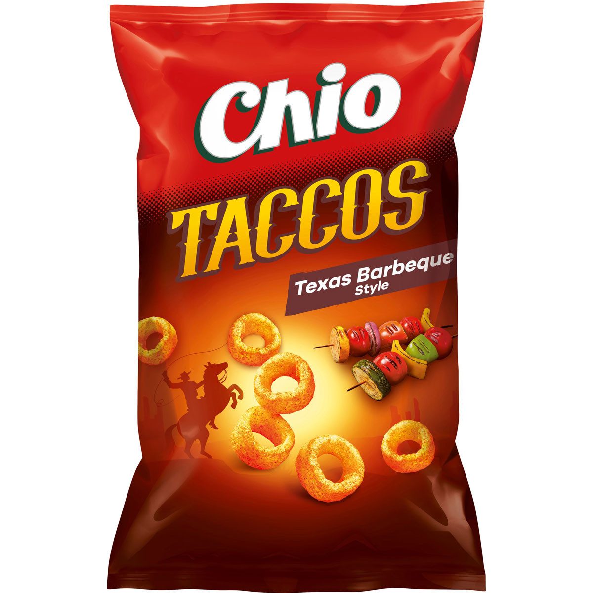 Chio Knabberei, Chio Taccos Texas Barbecue vegetarisch vegan Knusperringe 75g