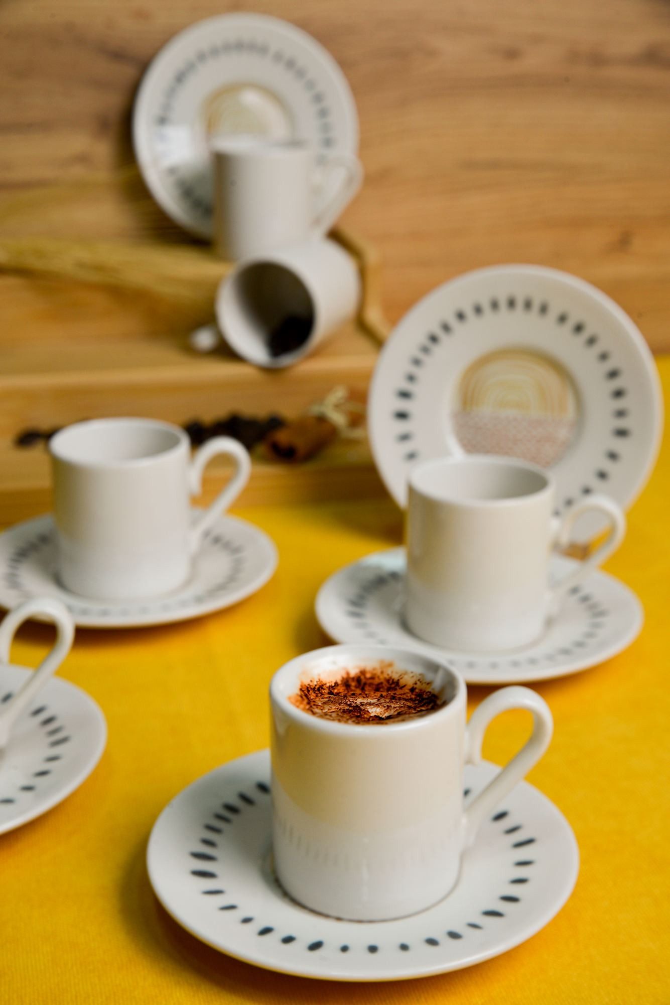 Hermia Concept Espressotasse Becher, 12-tlg., Porzellan, 12-teiliges Set
