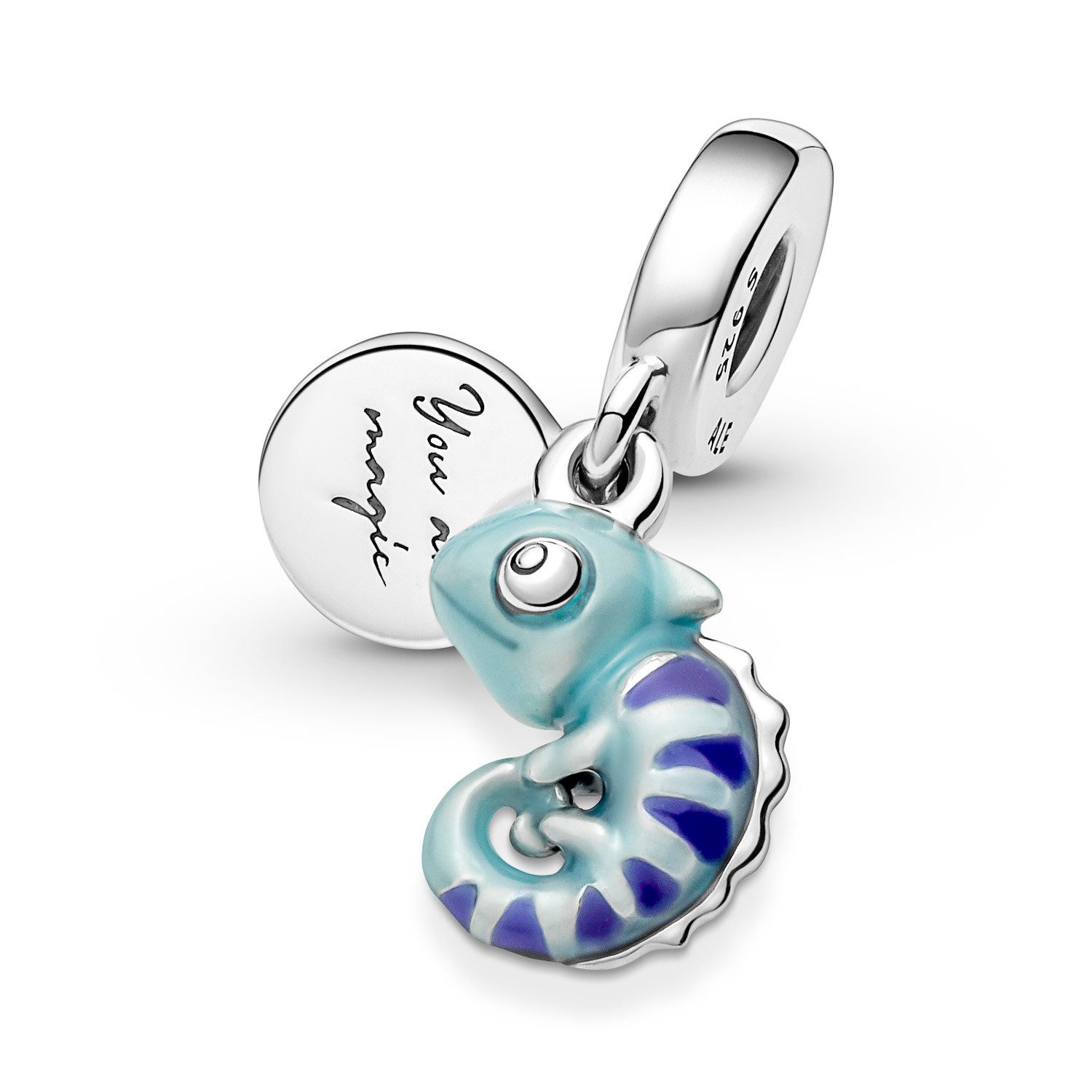 Pandora Kette mit Anhänger 41758, Damen- Chamäleon Farbwechsel 925 Silber