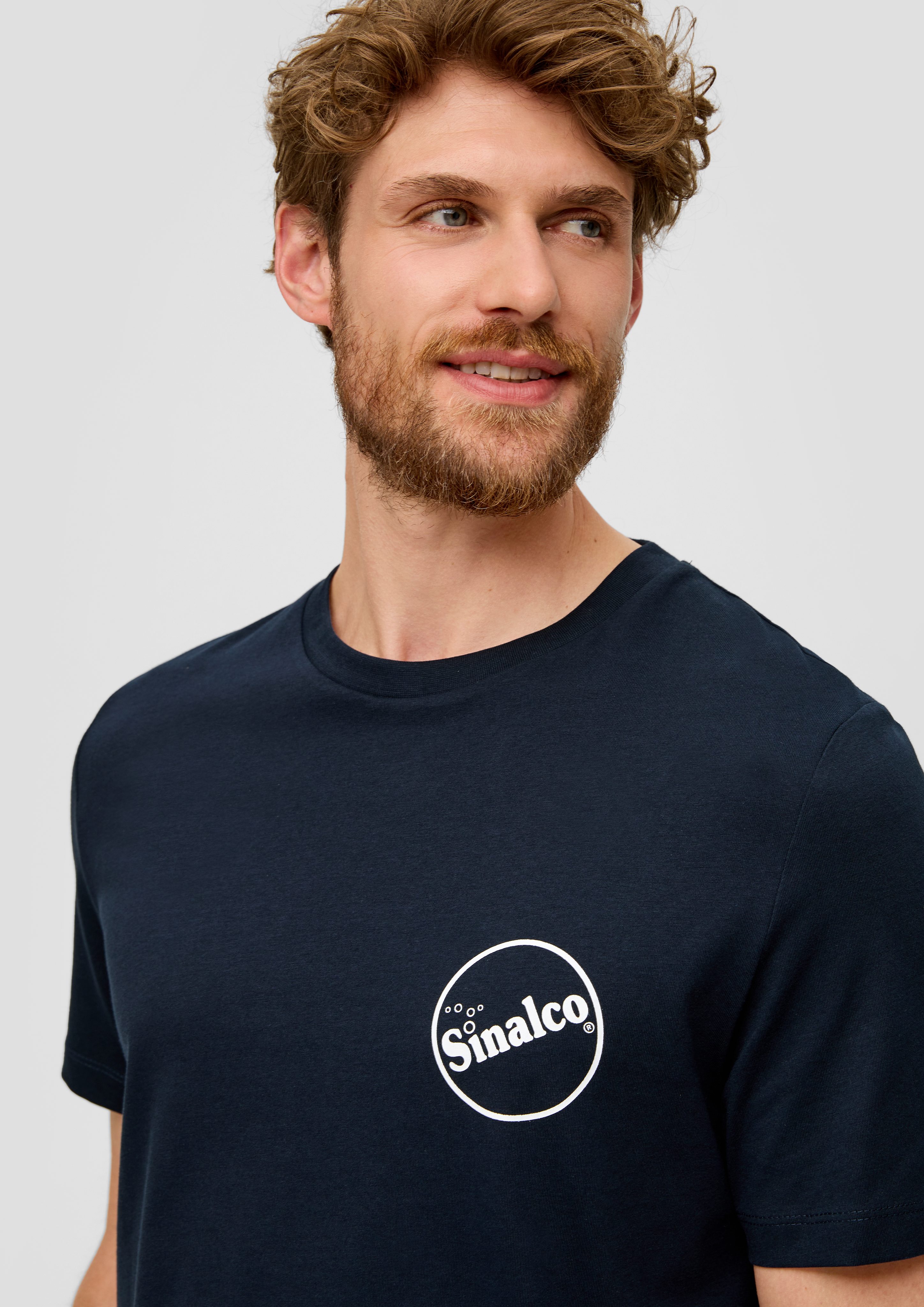 s.Oliver Kurzarmshirt Baumwoll-T-Shirt mit Crew Neck günstig online kaufen