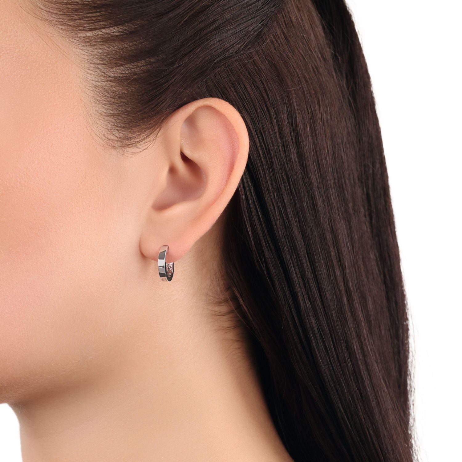 Amor Paar Creolen Amor Creolen für Damen, 925 Sterling Silber (Creole, 2-tlg)